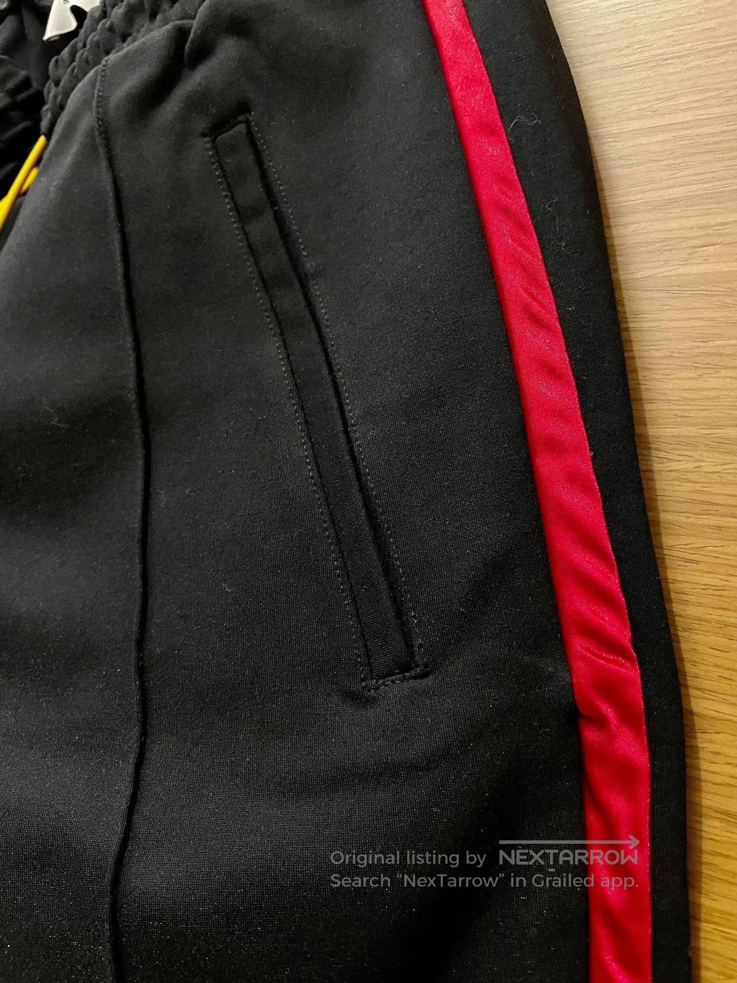 Rhude Black Side Stripe Drawstring Sweatpants Size 32. Size US 32 / EU 48 - 7 Thumbnail