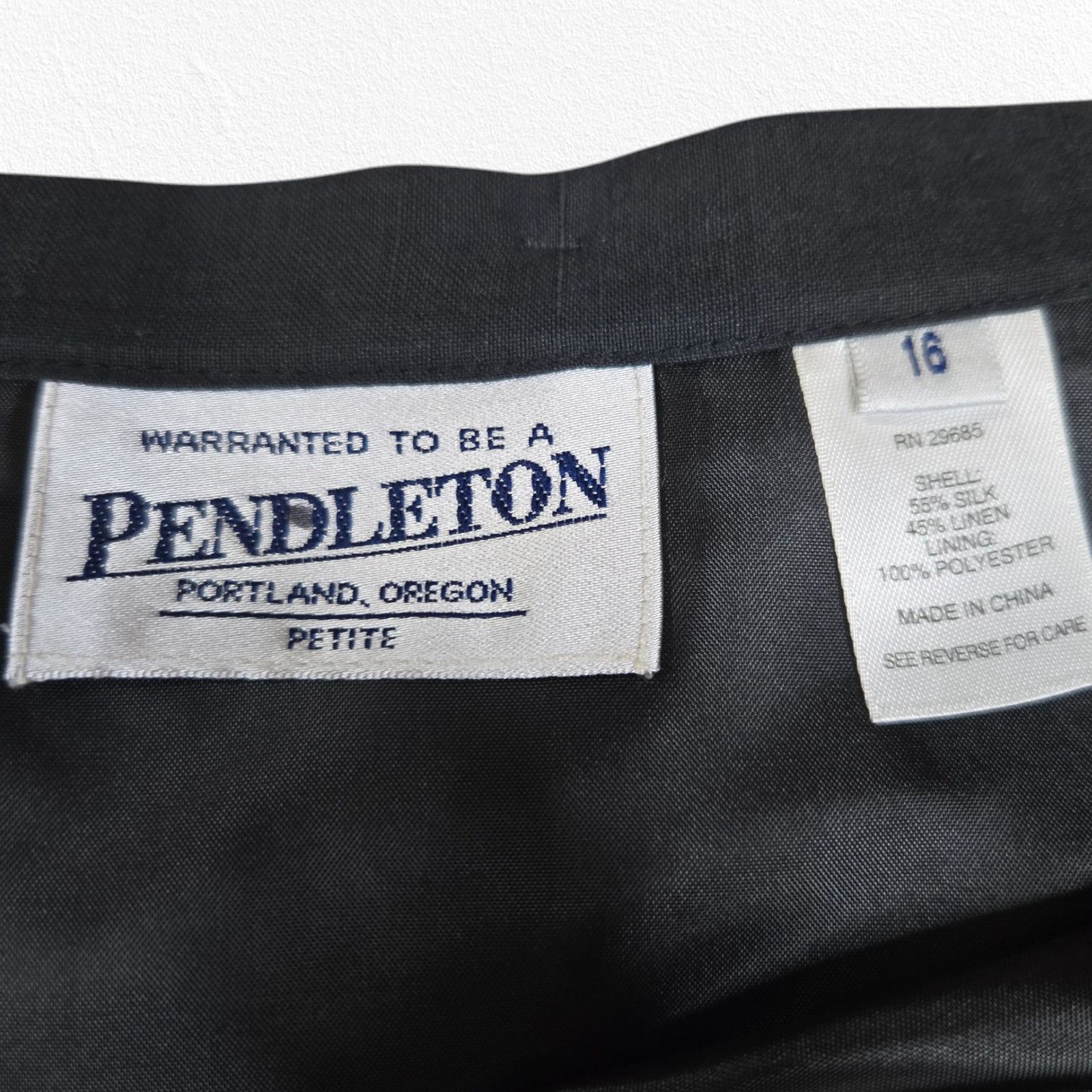 Pendleton Y2K Pendleton Gray Silk Linen Classic Midi Skirt Size 14 Size 36" / US 14 / IT 50 - 5 Thumbnail