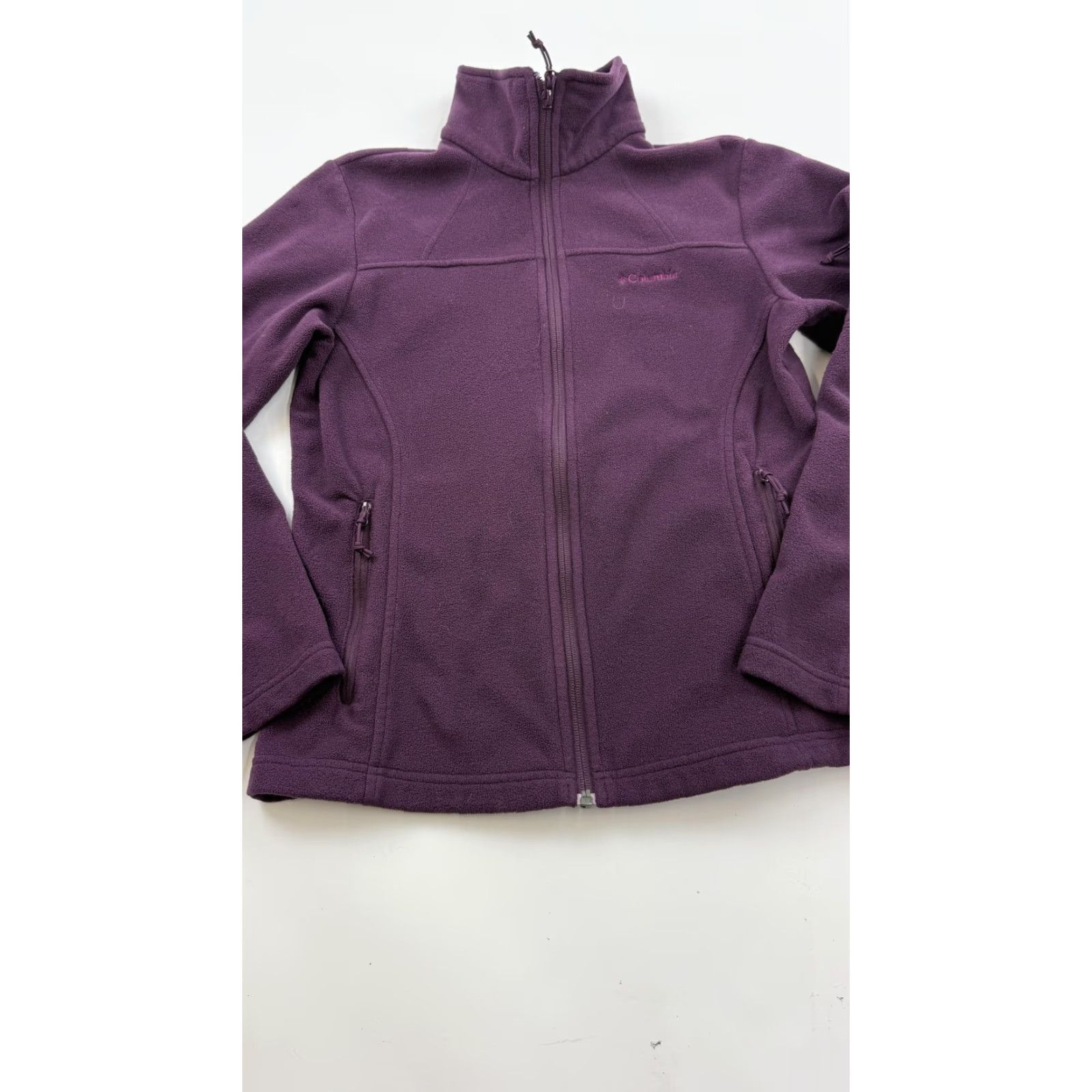 Vintage Columbia Jacket Womens XS Purple Full Zip Fleece Lightweight Outdoor WL3158 Size XS / US 0-2 / IT 36-38 - 2 Thumbnail