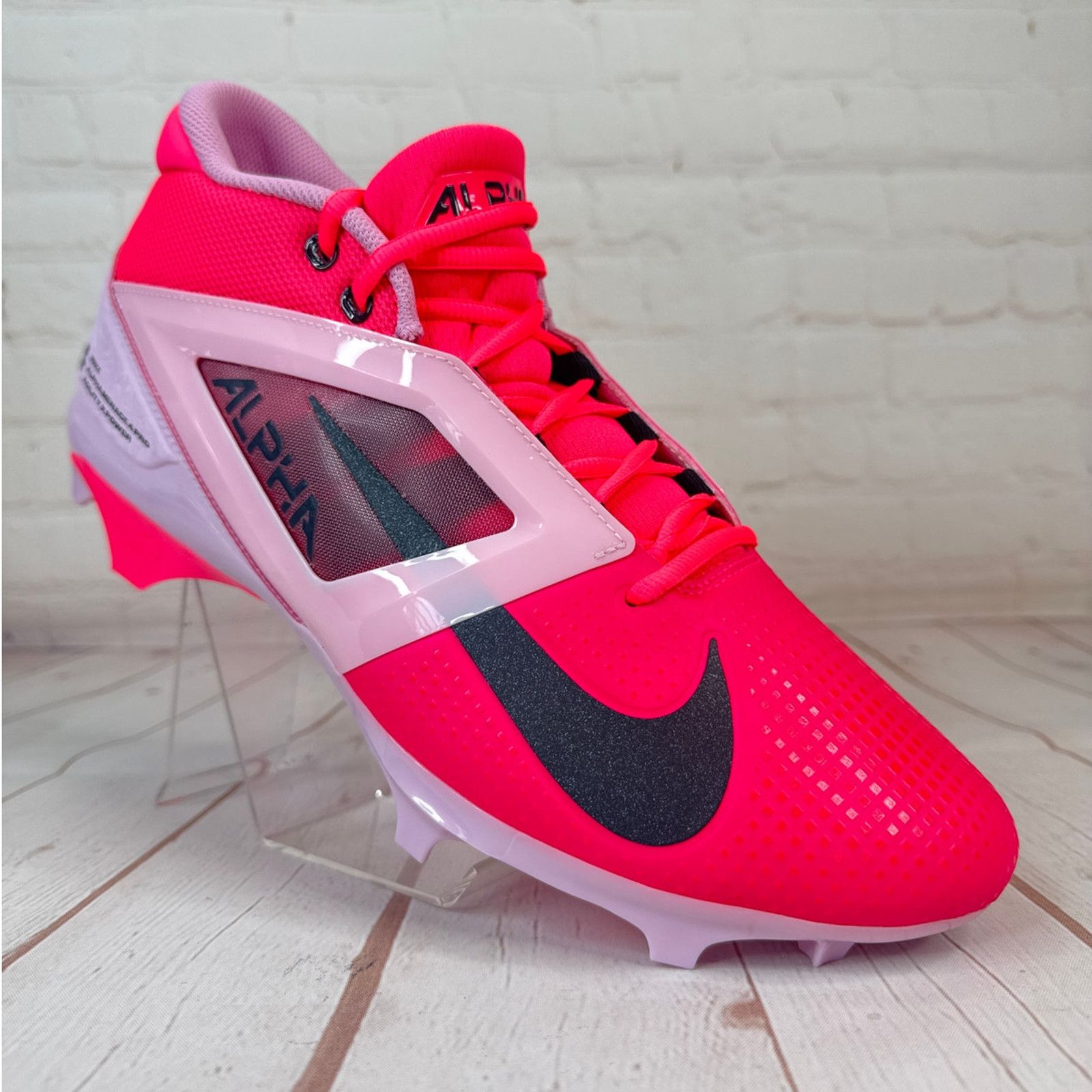 Nike Nike Alpha Menace 4 Pro NRG Racer Pink Football Cleats Sz 13 Size US 13 / EU 46 - 1 Thumbnail