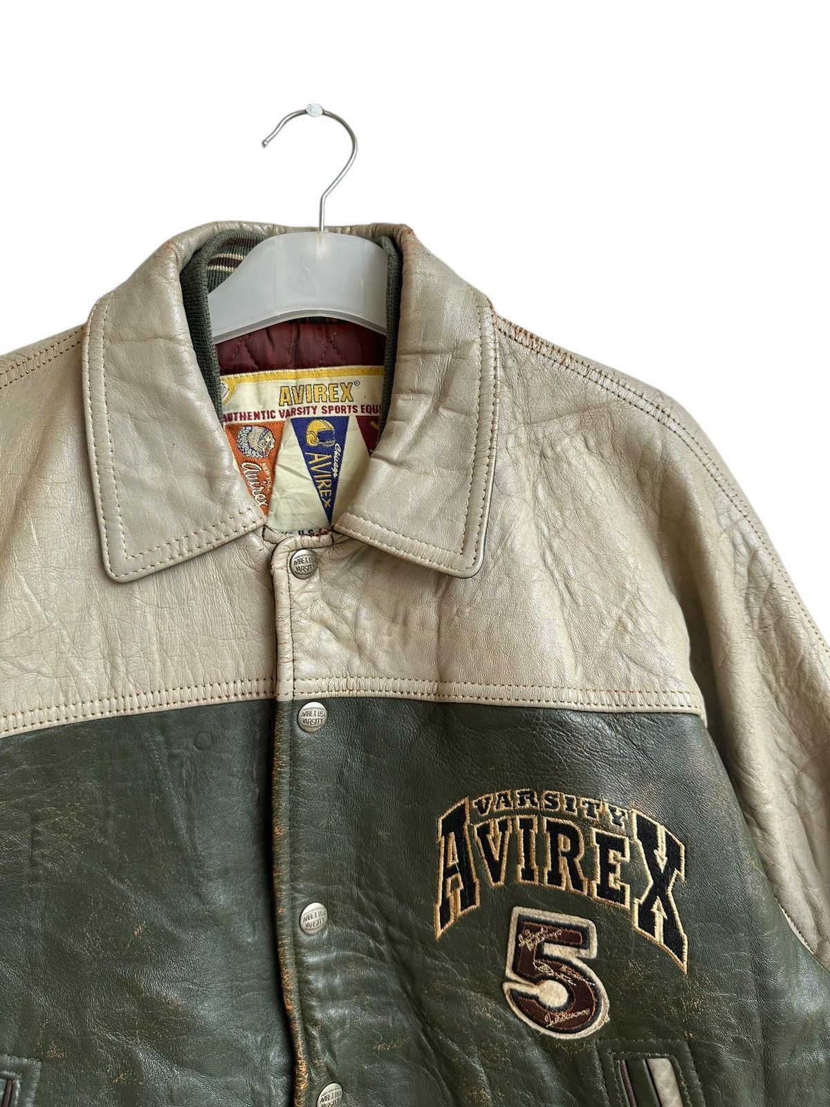 Avirex Vintage Varsity Avirex Leather Jacket Size US S / EU 44-46 / 1 - 3 Thumbnail