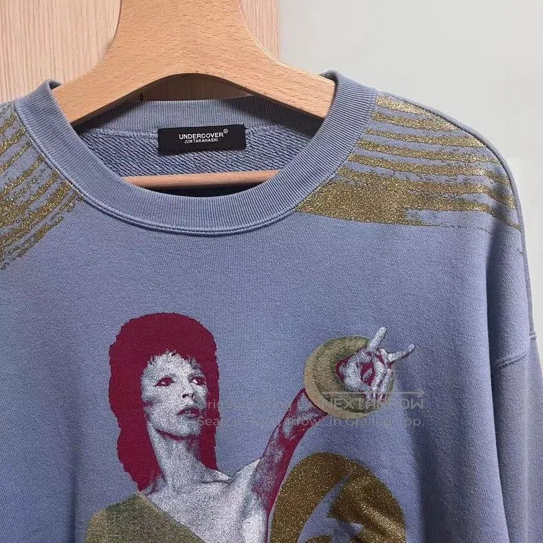 Undercover david bowie graphic sweatshirt in blue. Size US L / EU 52-54 / 3 - 2 Thumbnail