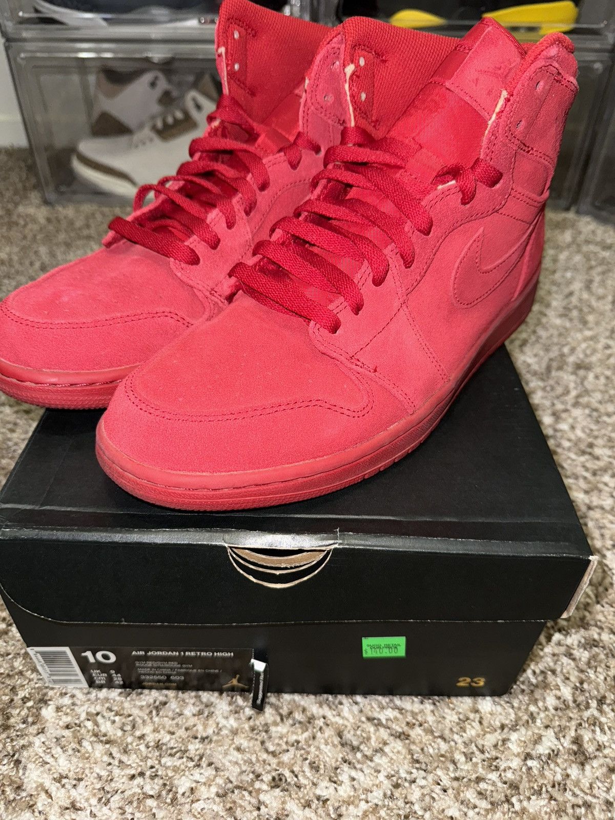 Jordan Brand Jordan 1 Retro Red Suede Size US 10 / EU 43 - 1 Thumbnail