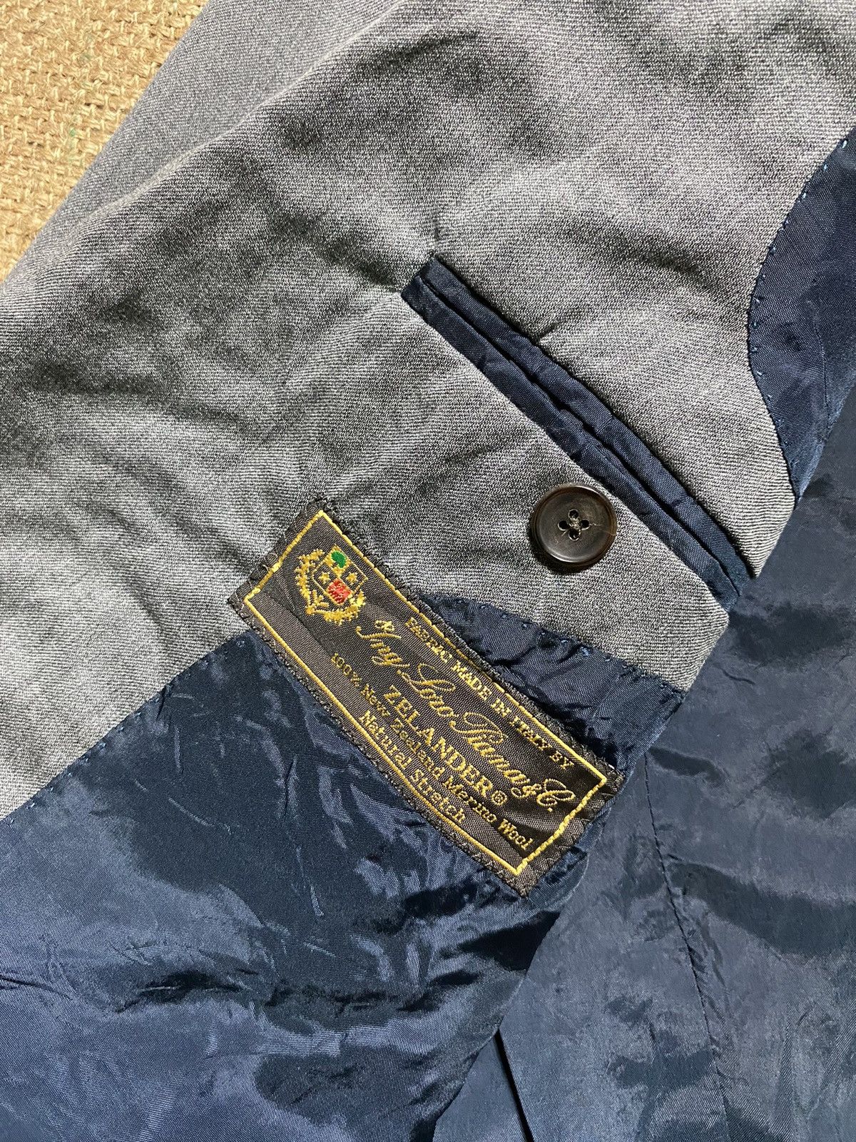Designer × Loro Piana Loro Piana x Time Post Modern Blazer Simple Jacket Grey Size 48R - 7 Thumbnail