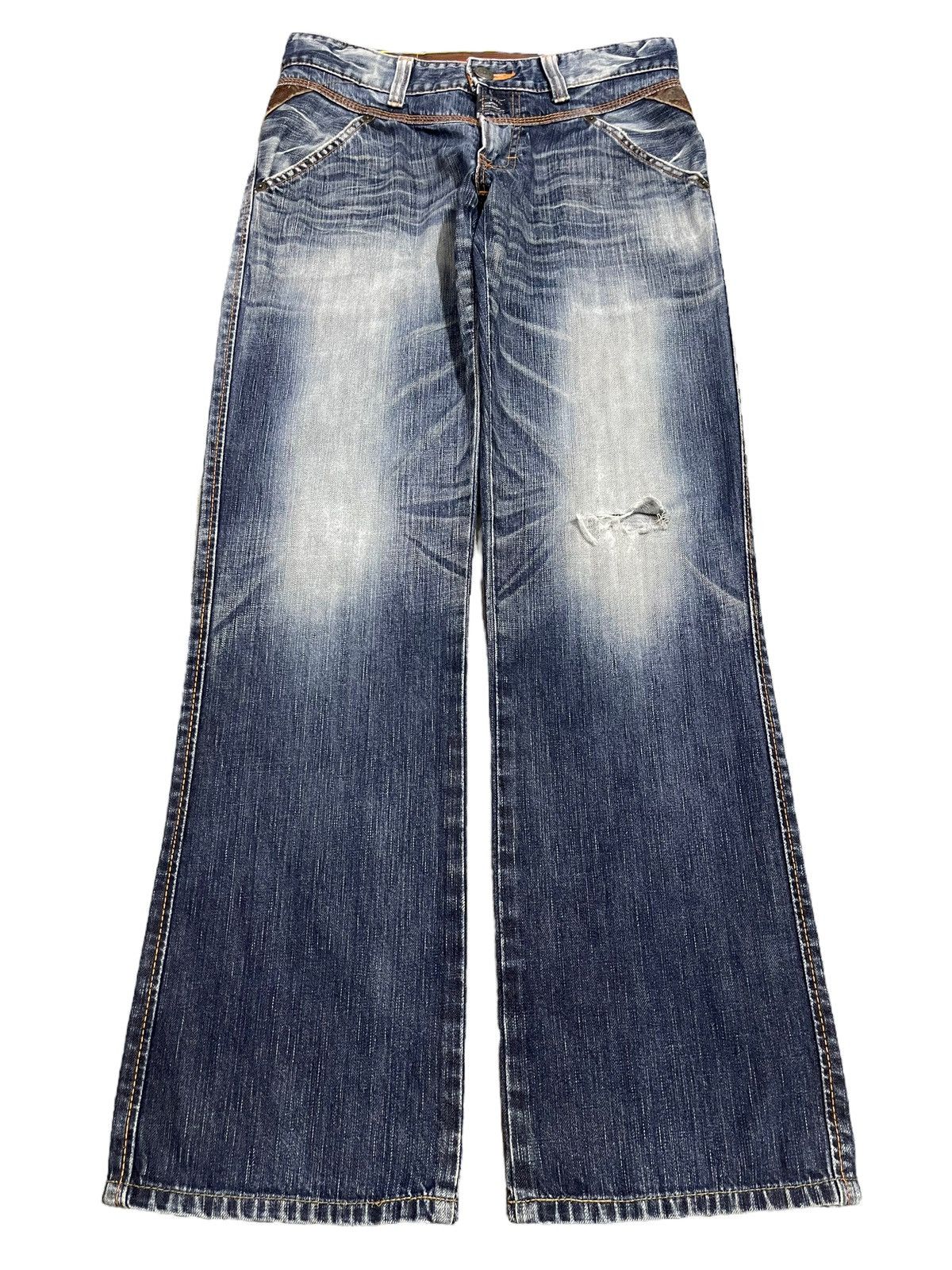 Edwin Vintage Edwin Blue Trip Faded Wash Style Loose Jeans Size US 30 / EU 46 - 1 Thumbnail