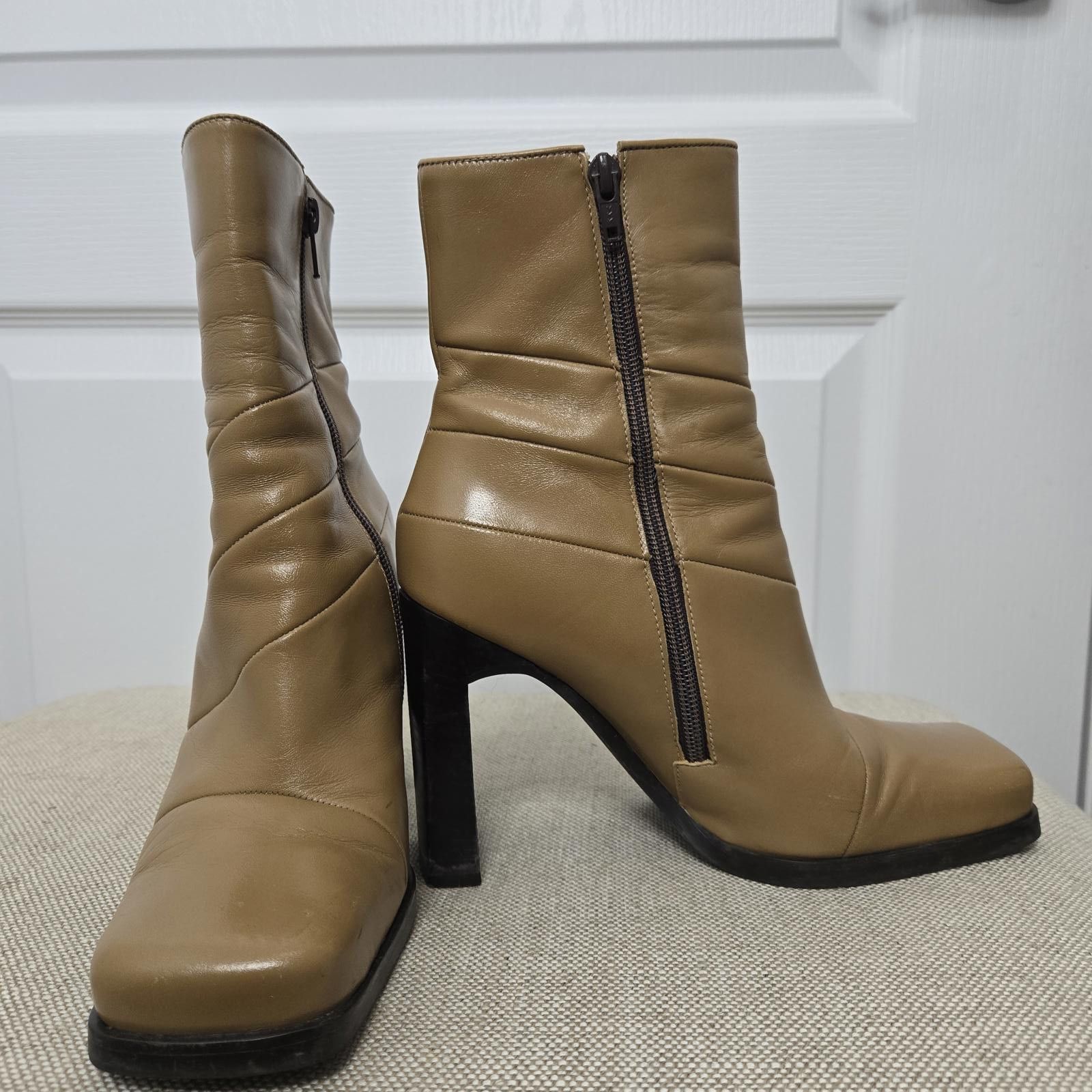 Aldo Y2K Aldo Booties Leather Square Toe Size US 8 / IT 38 - 4 Thumbnail