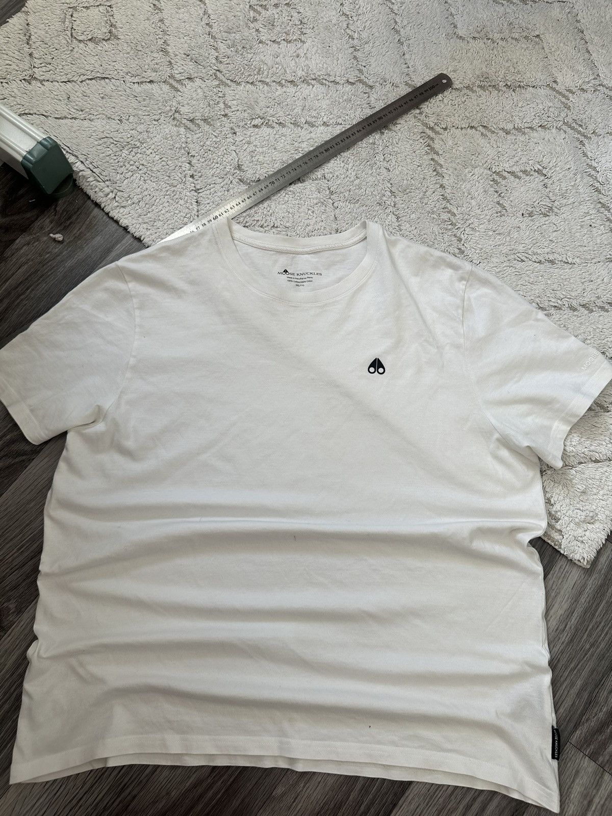 Moose Knuckles Moose Knuckles White rare T shirt Small Logo size mens XXl Size US XXL / EU 58 / 5 - 2 Thumbnail