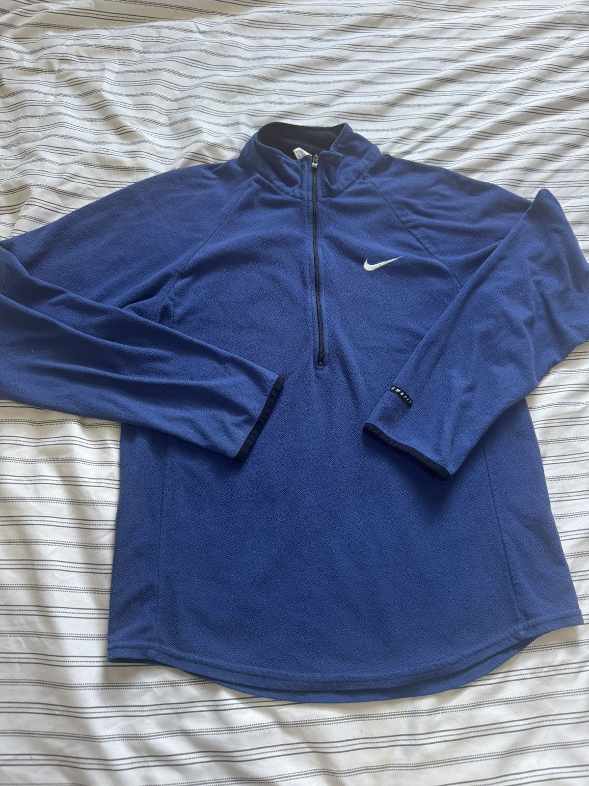 Nike Nike Dri-FIT Blue 1/4 Zip Pullover Women’s Small Size S / US 4 / IT 40 - 1 Thumbnail