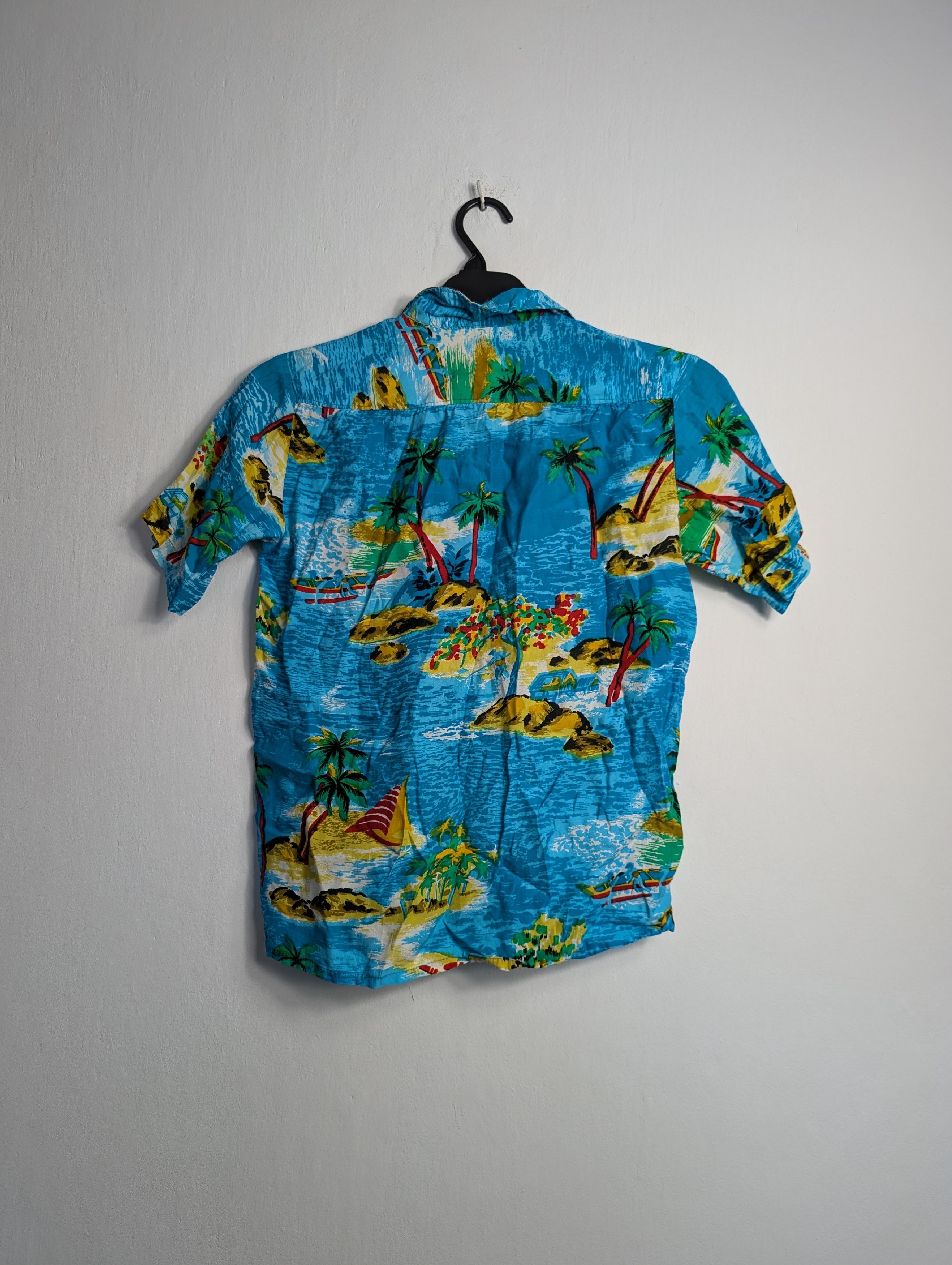 Vintage Vintage Y2K Hawaiian Shirt - Summer Floral Palm Tree Print Size US XS / EU 42 / 0 - 3 Thumbnail