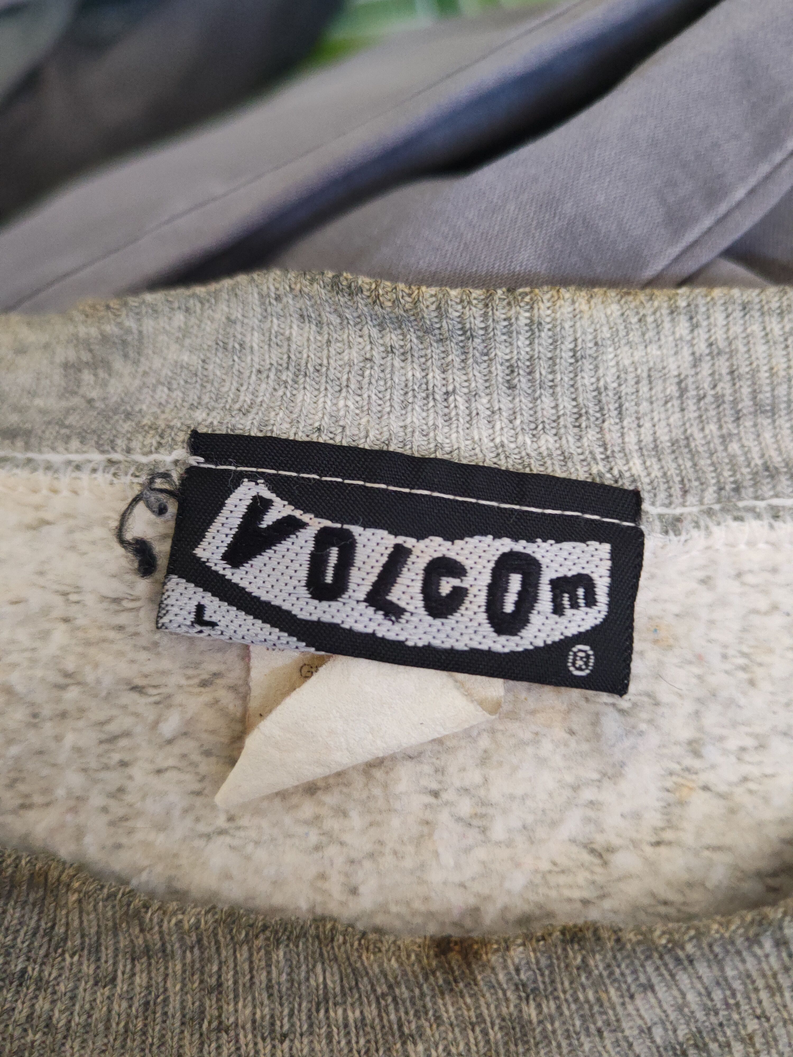 Volcom DL Volcom Skate hip hop vintage Gray Sweatshirts #1469 Size US L / EU 52-54 / 3 - 13 Thumbnail