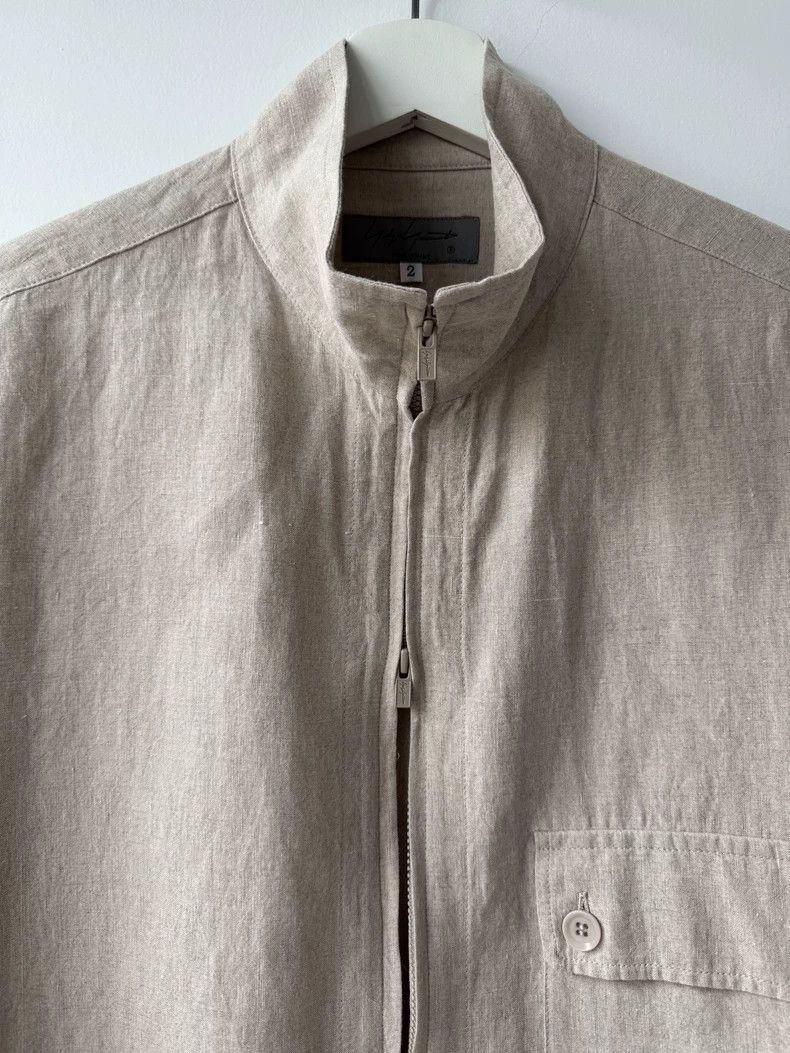 Yohji Yamamoto Yohji Yamamoto Yohji Yamamoto Linen Shirt Jacket for Men Size US M / EU 48-50 / 2 - 2 Thumbnail