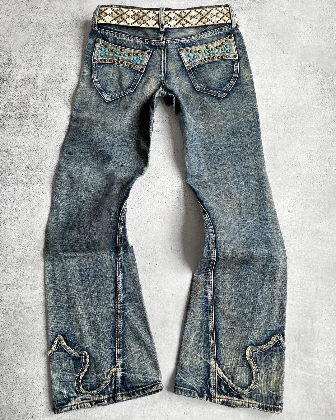 Semantic Design 00s Studded Flared Denim