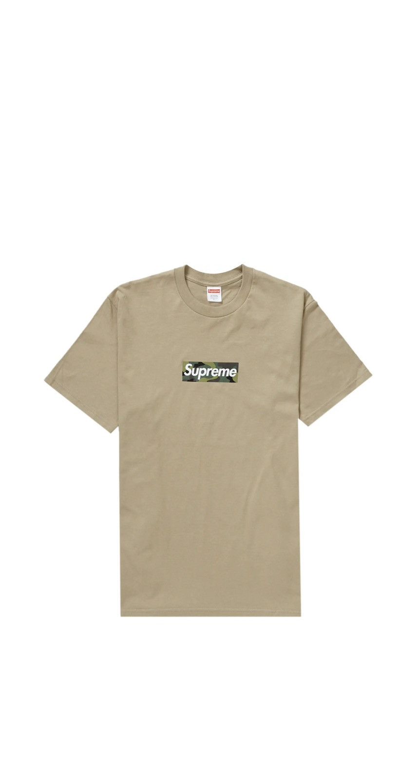 image of Supreme Box Logo Tee Fw23 in Khaki, Men's (Size 2XL)