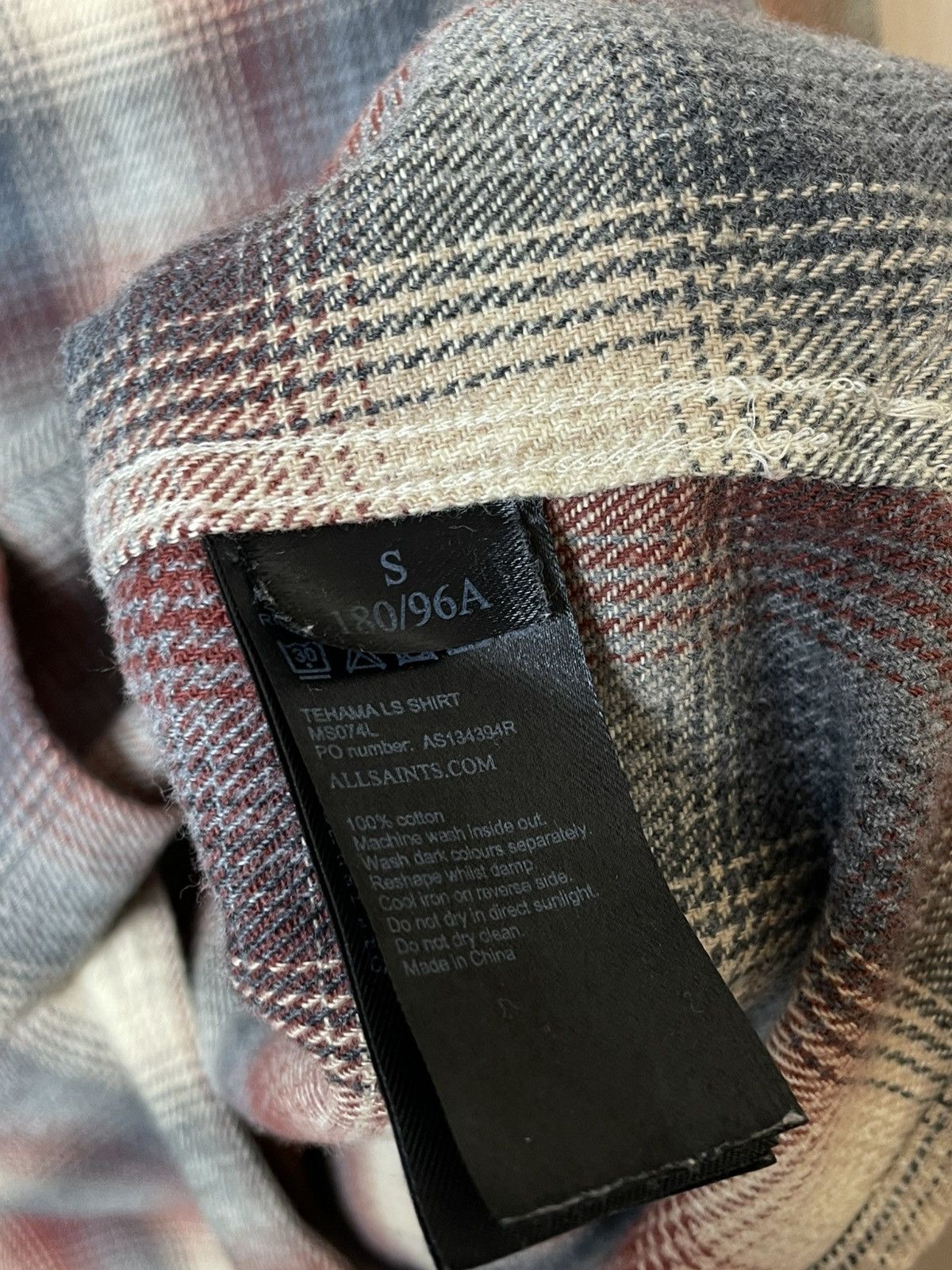 Allsaints AllSaints Plaid Flannel Shirt Size US S / EU 44-46 / 1 - 11 Thumbnail