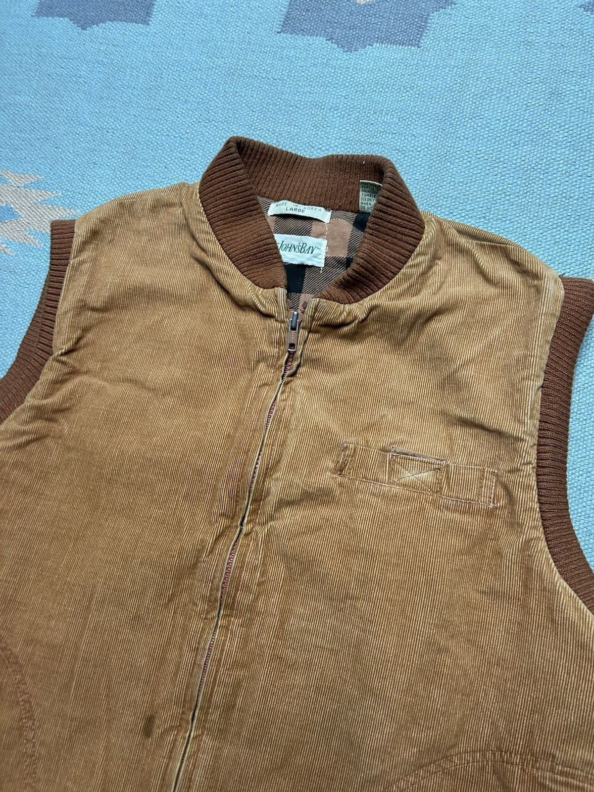 Vintage St. John’s bay corduroy vest jacket quilted burnt orange L Size US L / EU 52-54 / 3 - 4 Thumbnail