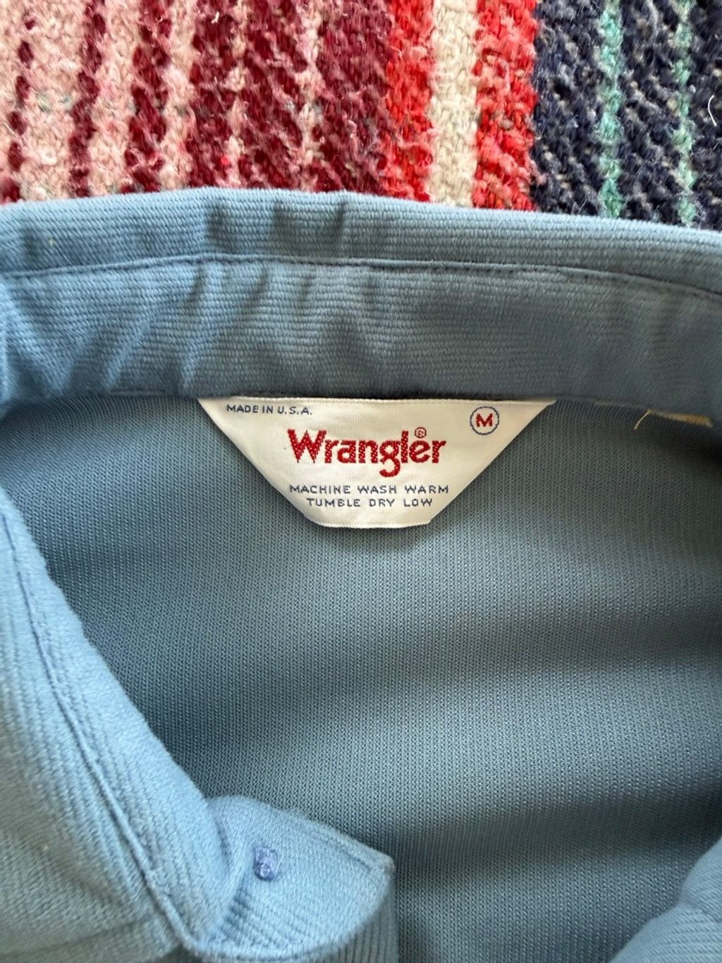 Wrangler 70s Wrangler Blue Pearl Snap Popover Shirt M Size US M / EU 48-50 / 2 - 4 Thumbnail