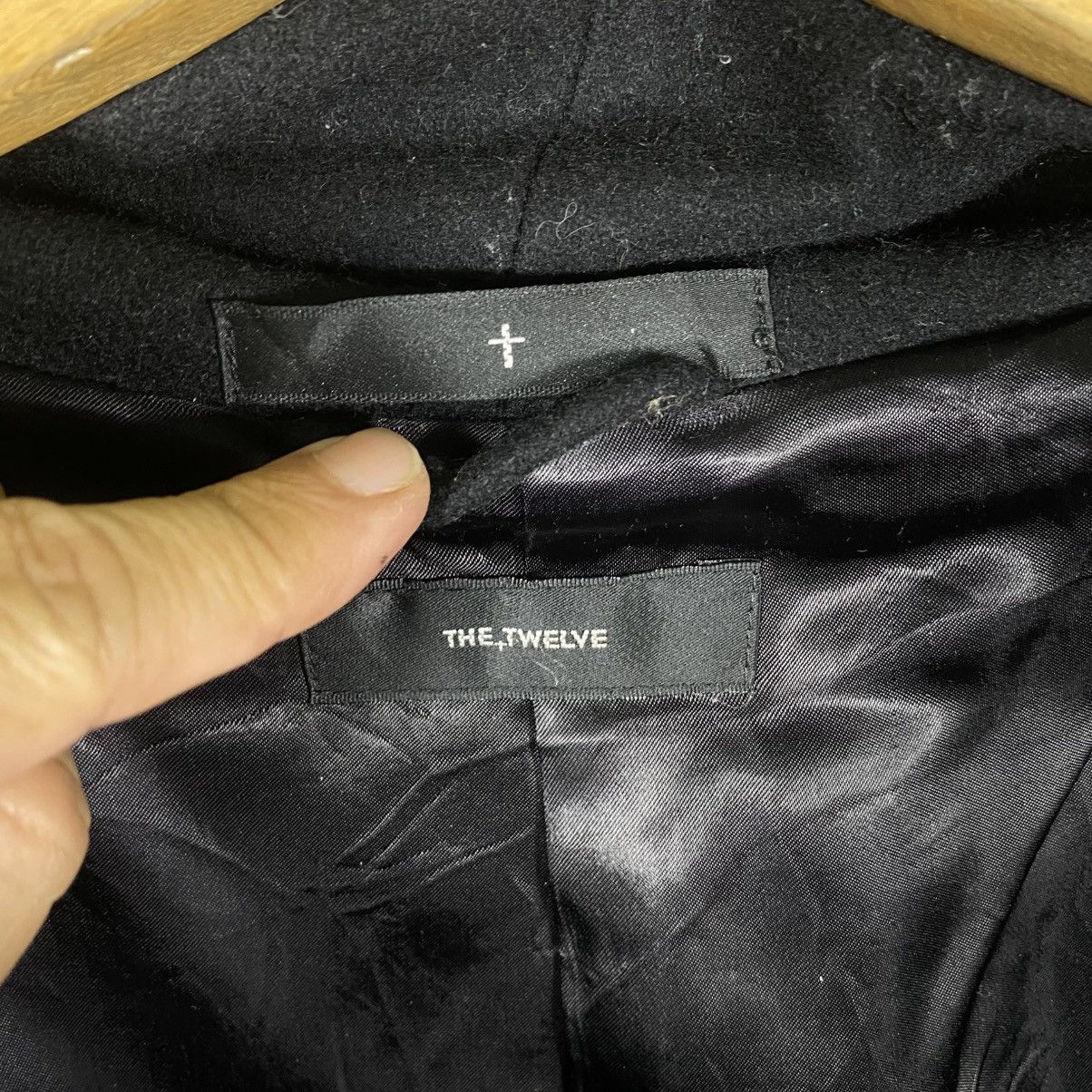Japanese Brand The Twelve Harajuku Gothic Hoodie Wool Zipper Button Jacket Size L / US 10 / IT 46 - 8 Thumbnail