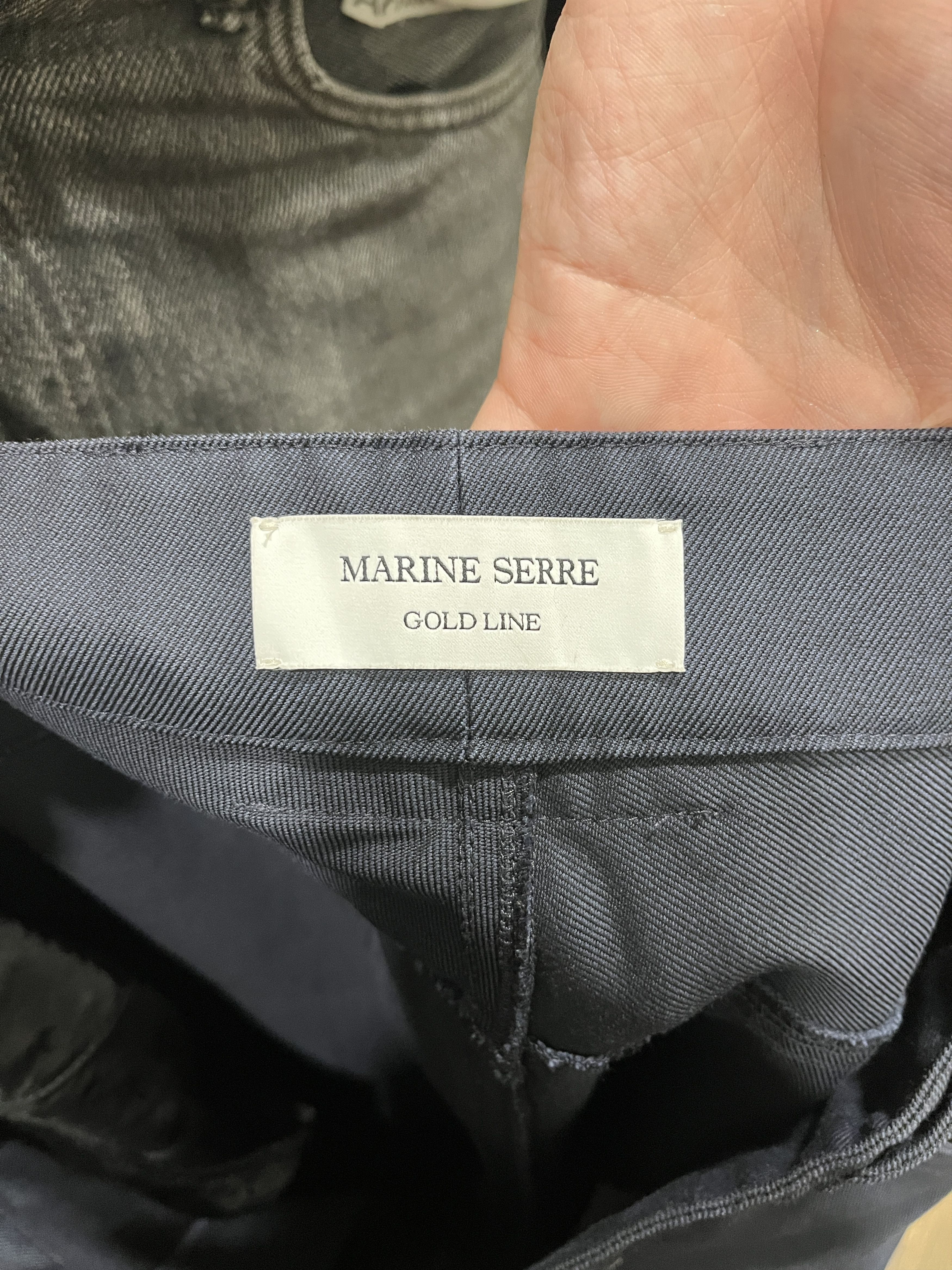 Marine Serre Navy Cotton Trousers Size US 34 / EU 50 - 4 Thumbnail