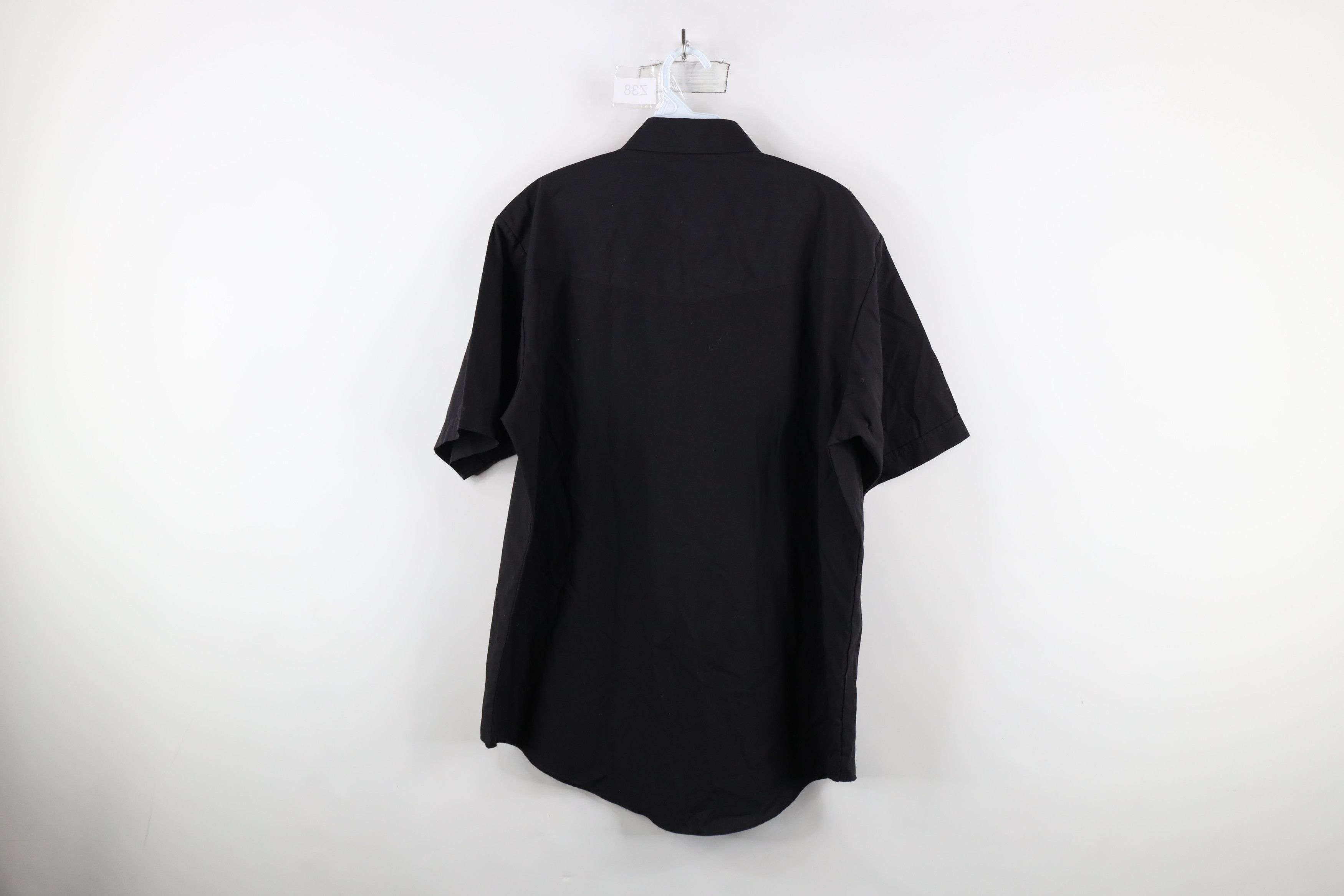 Vintage Vintage 90s Rockabilly Western Rodeo Snap Button Shirt Black Size US L / EU 52-54 / 3 - 13 Thumbnail