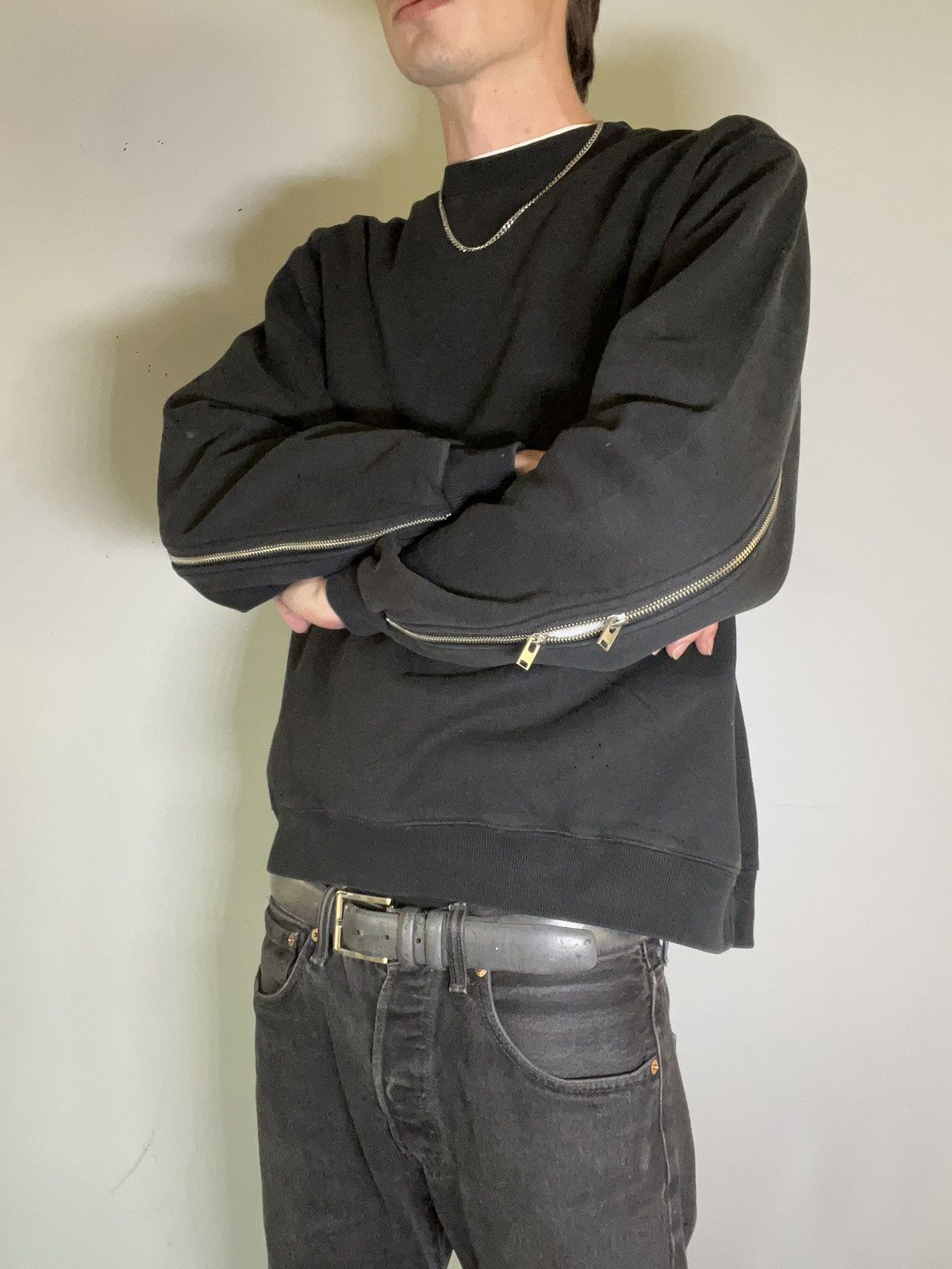 Designer × Stampd Stampd Zipper Hem Heavyweight Crewneck Size US L / EU 52-54 / 3 - 4 Thumbnail