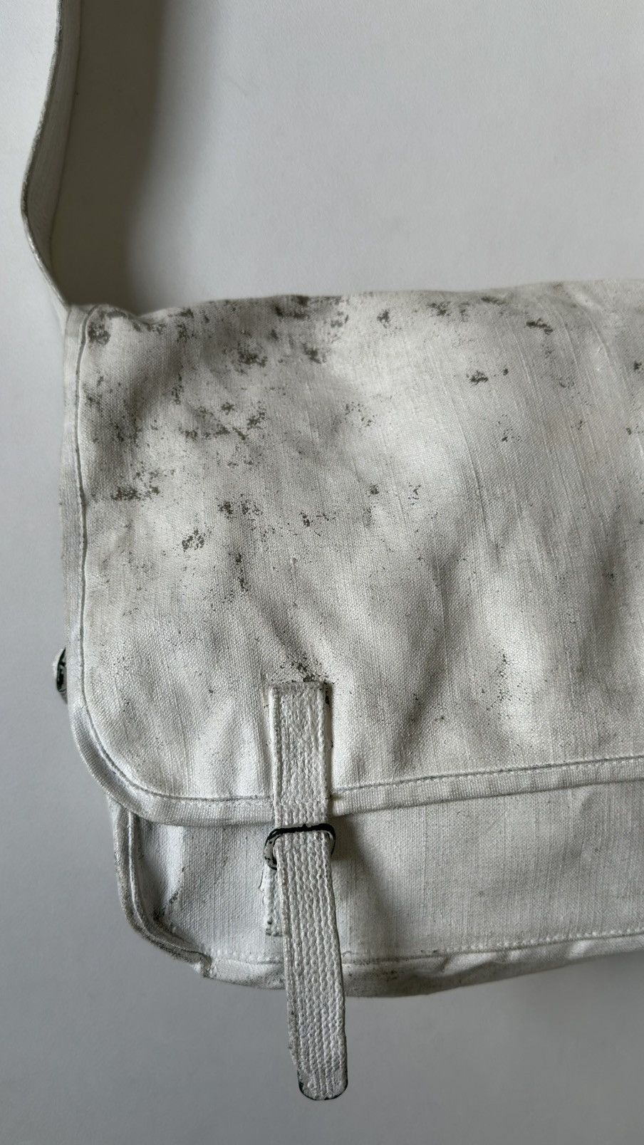 Maison Margiela ⓪ ① ⓪ Artisanal White Painted Army Satchel Size ONE SIZE - 8 Thumbnail