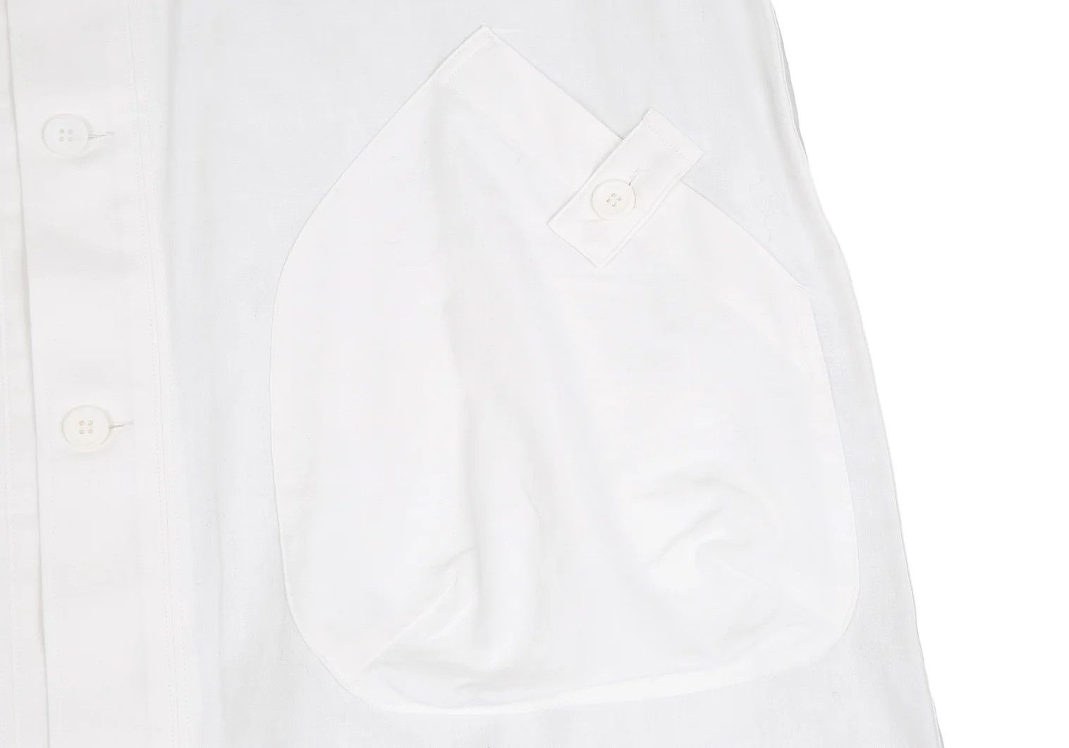 Yohji Yamamoto Yohji Yamamoto Cotton Front Margin Shirt Coat Size US L / EU 52-54 / 3 - 11 Thumbnail