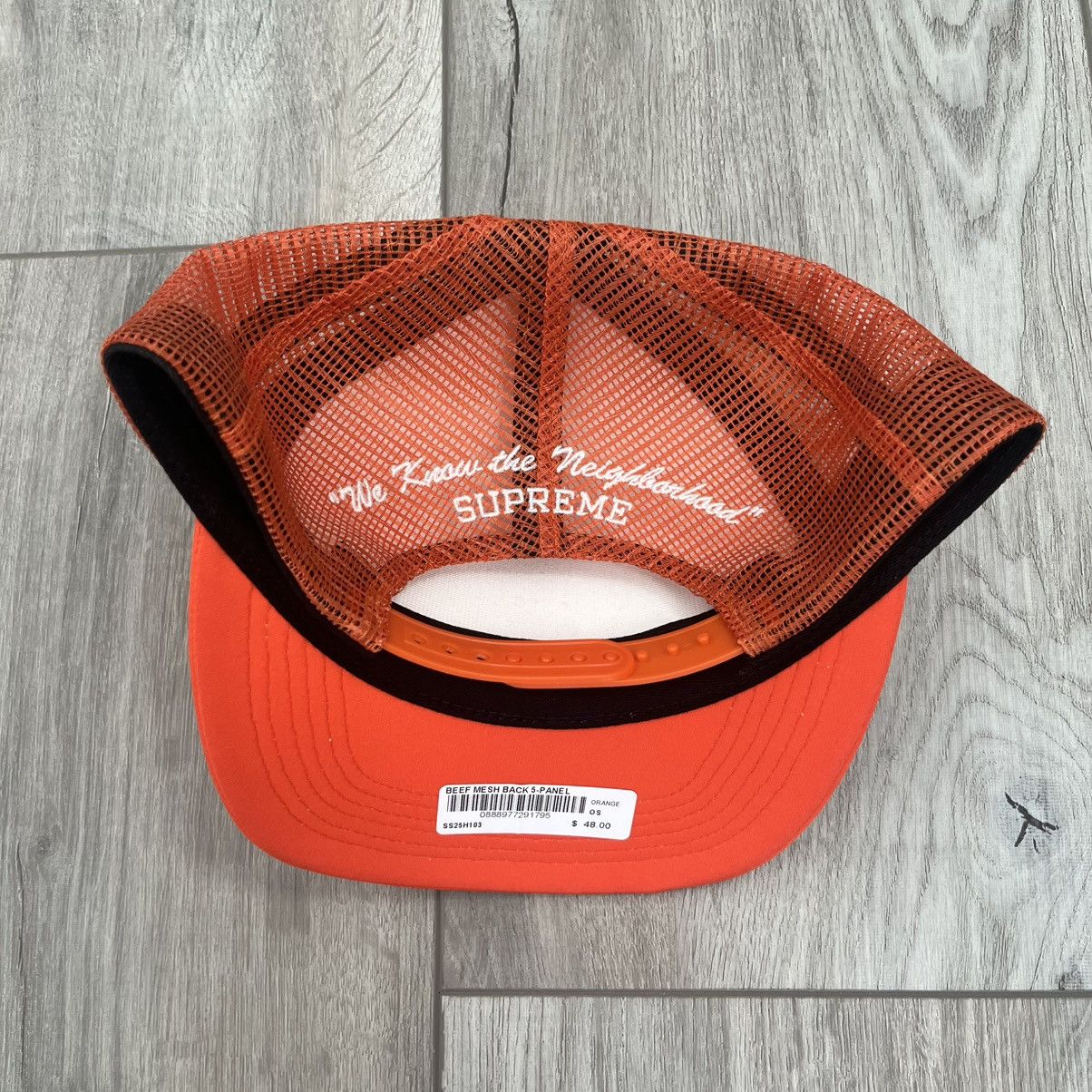 Supreme Supreme Beef Mesh Back 5-Panel Orange Size ONE SIZE - 2 Thumbnail
