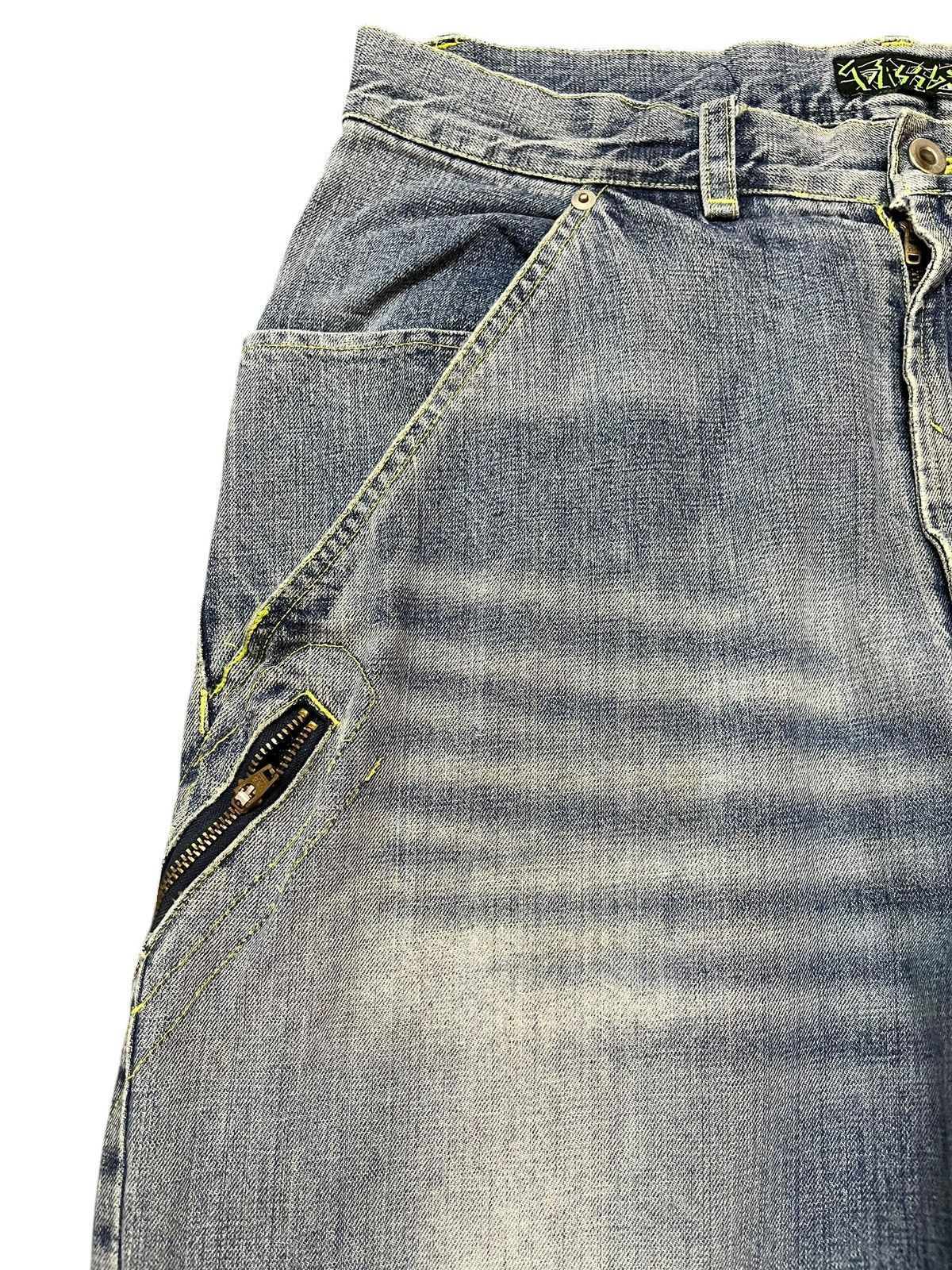 Bassike Vintage Bassayk Baggy Skater Wide Leg Faded Denim Size US 33 - 3 Thumbnail