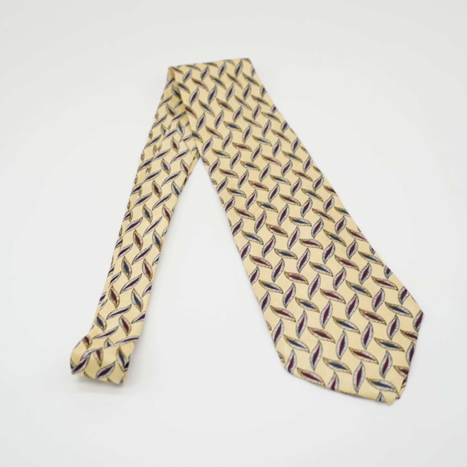Designer Ferrell Reed Von Maur Yellow Jacquard Print Abstract Wide Si Size ONE SIZE - 7 Thumbnail
