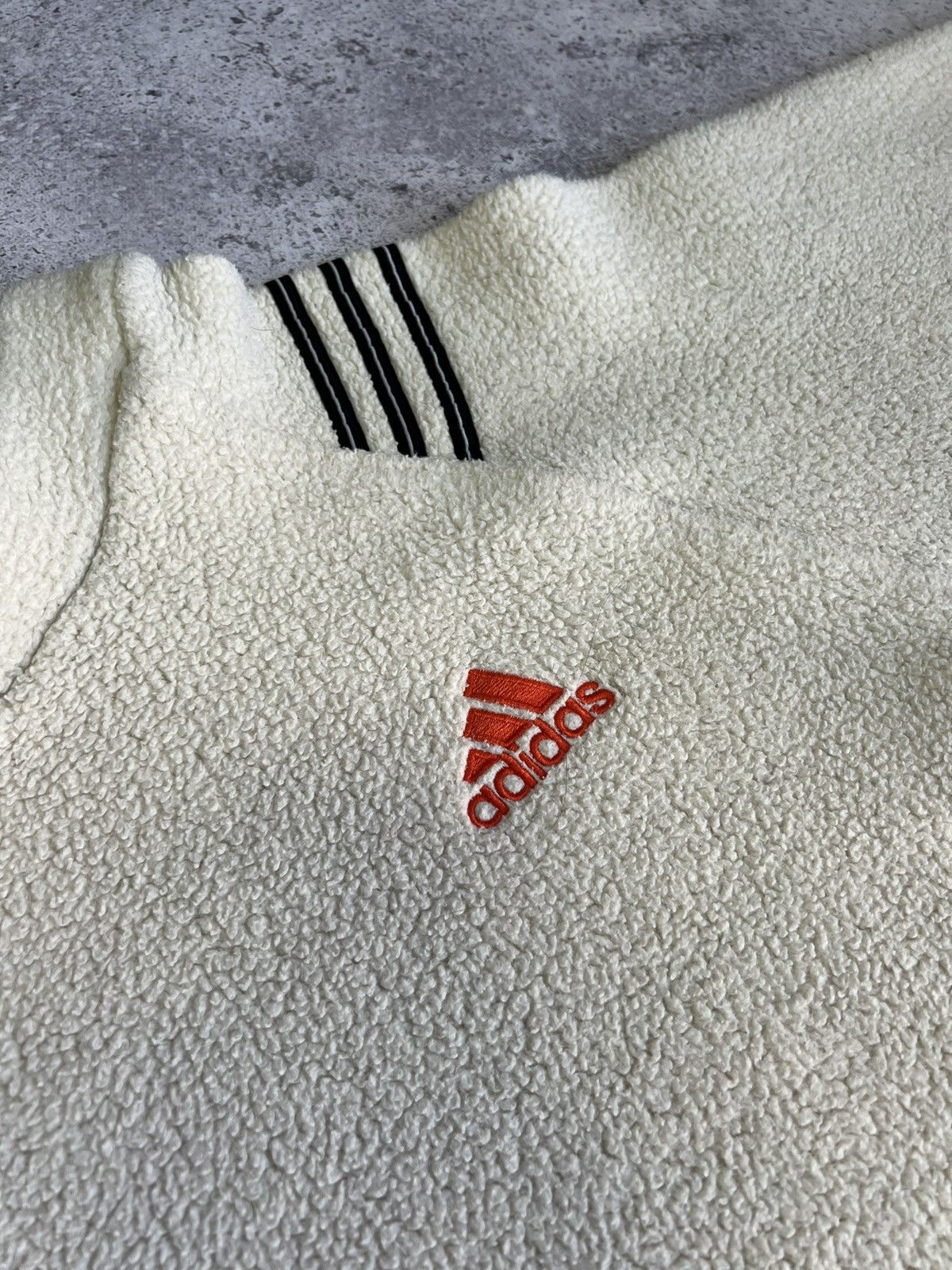 Adidas × Vintage Vintage Adidas Equipment Fleece Light Jacket L Gray 90s Size US XL / EU 56 / 4 - 7 Thumbnail