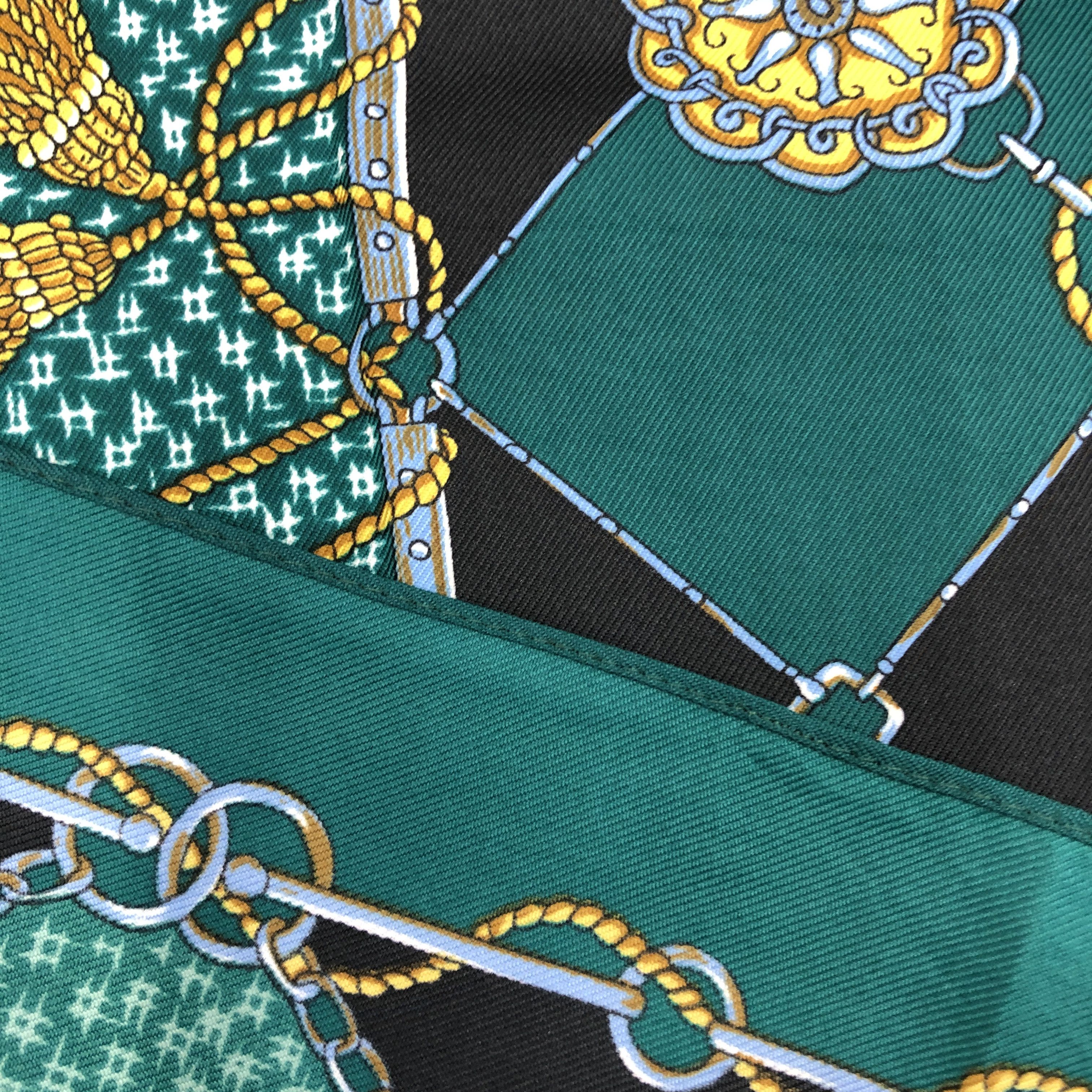 Japanese Brand Vintage Square Scarf Twill Stole Wraps Scarves - GF60036 Size ONE SIZE - 7 Thumbnail