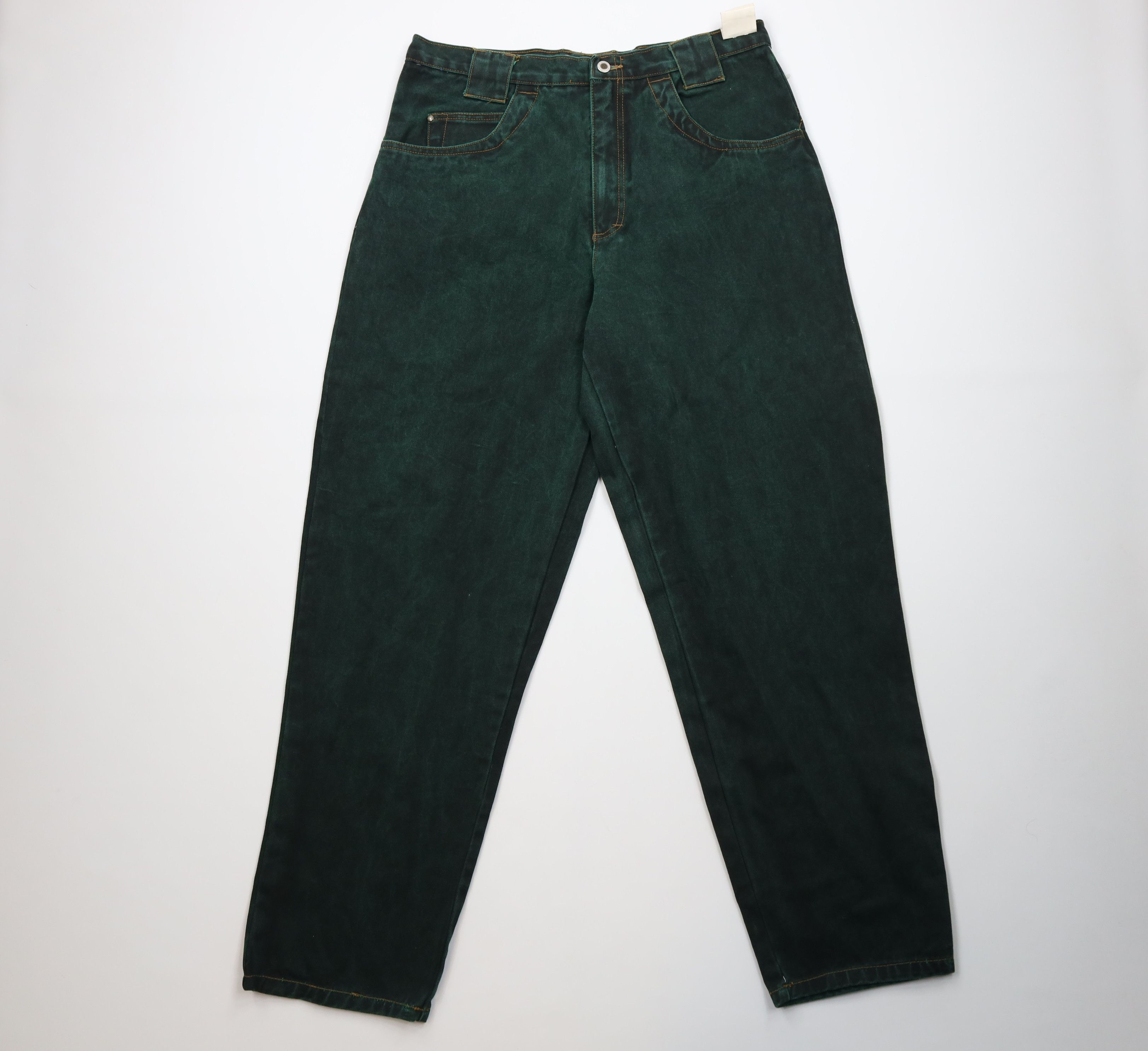 Vintage Deadstock Vintage 90s Streetwear Wash Skateboard Jeans Green Size US 36 / EU 52 - 1 Thumbnail