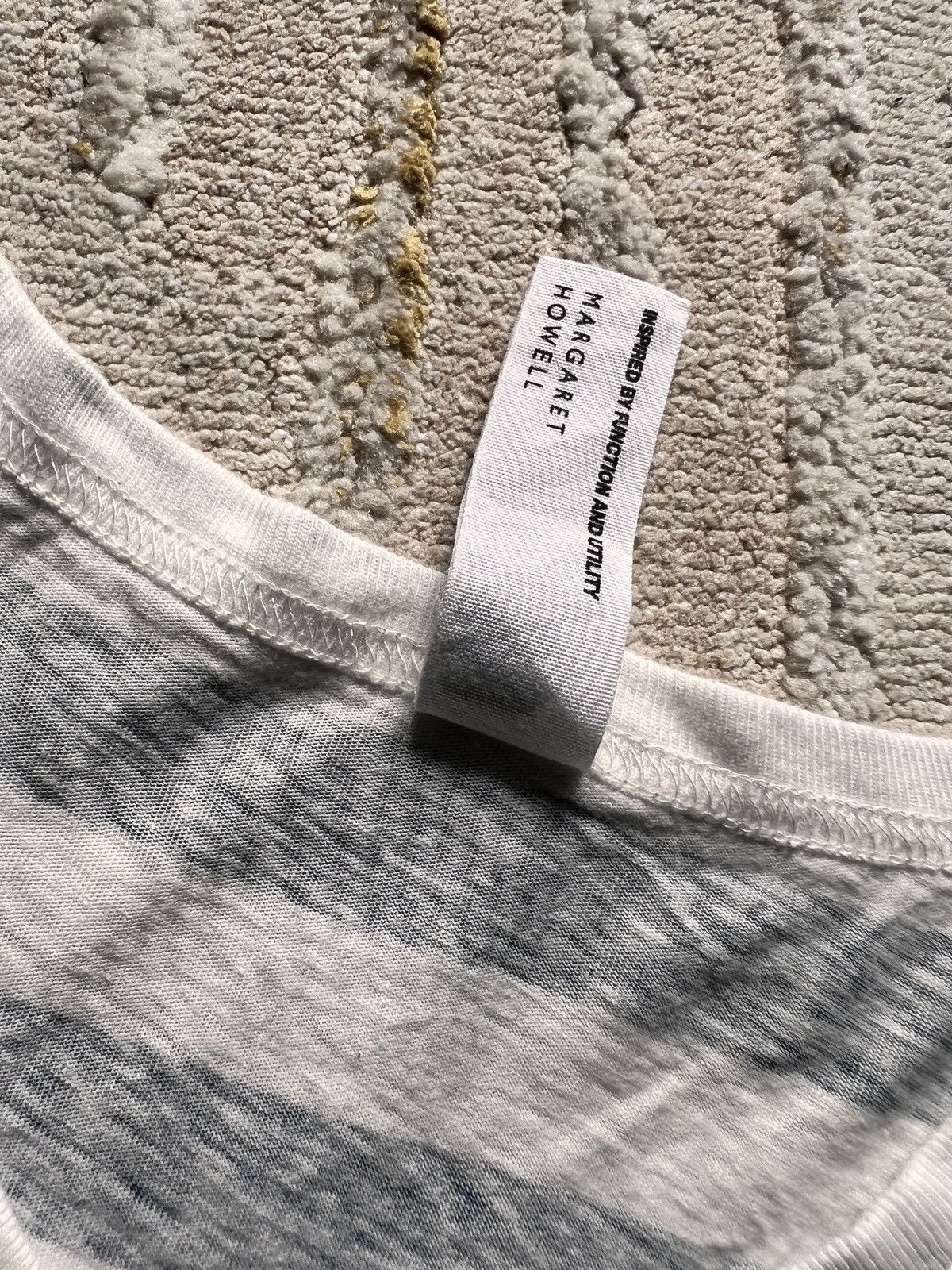 Margaret Howell Margaret Howell Basic Stripe Vneck Tshirt Size US M / EU 48-50 / 2 - 5 Thumbnail