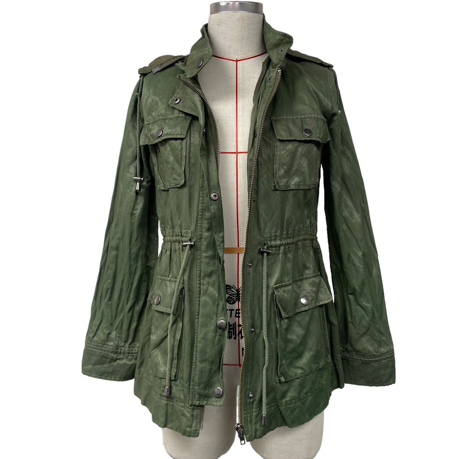 Joie Joie Green Vera Jane Anorak Utility Zip Front Jacket Size S / US 4 / IT 40 - 2 Thumbnail