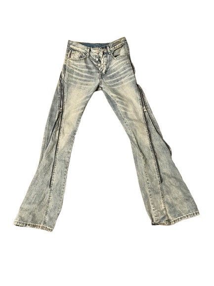 MNML MNML Zipper Flare Denim Size US 28 / EU 44 - 2 Thumbnail