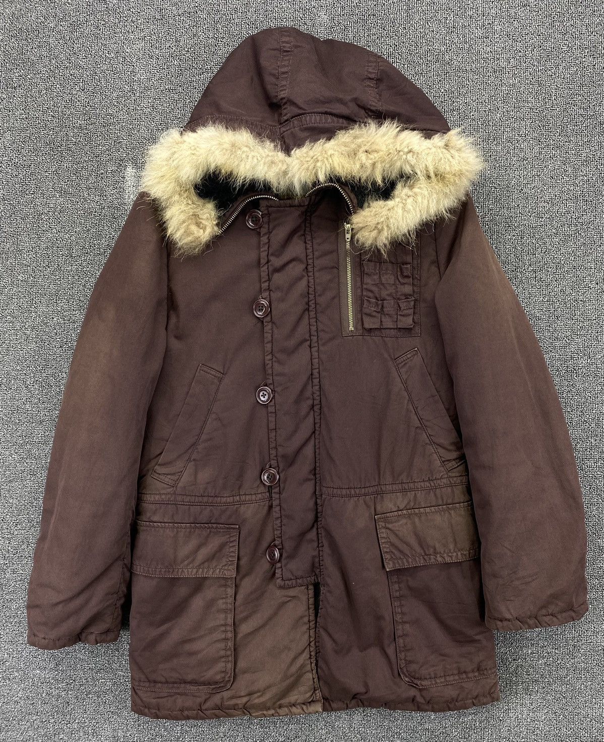 Issey Miyake Vintage Issey Miyake Sunaokuwahara Fur Hoodie Jacket Size M / US 6-8 / IT 42-44 - 1 Thumbnail