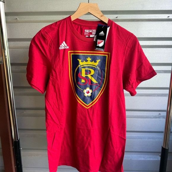Adidas NWT ADIDAS REAL SALT LAKE VICTORY RED GO TO TEE SZ SMALL S Size US S / EU 44-46 / 1 - 6 Thumbnail