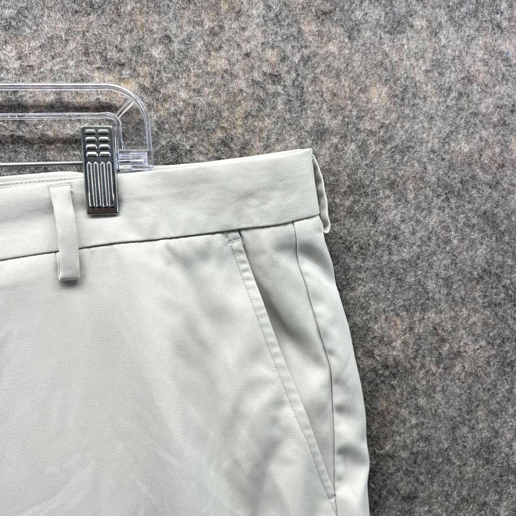 Vintage Greg Norman Pants Men 42x30 Chino Flat Front Beige Polyester Flat Front Casual/Business/Workwear 42 Beige Mens Regular Pants Size US 42 / EU 58 - 5 Thumbnail