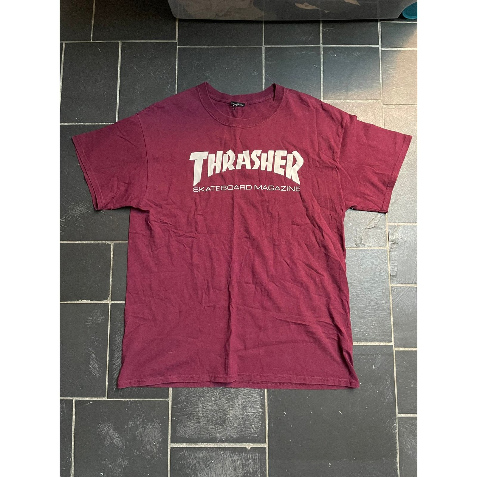 Thrasher Thrasher Logo Tshirt Burgundy Large Size US L / EU 52-54 / 3 - 1 Thumbnail