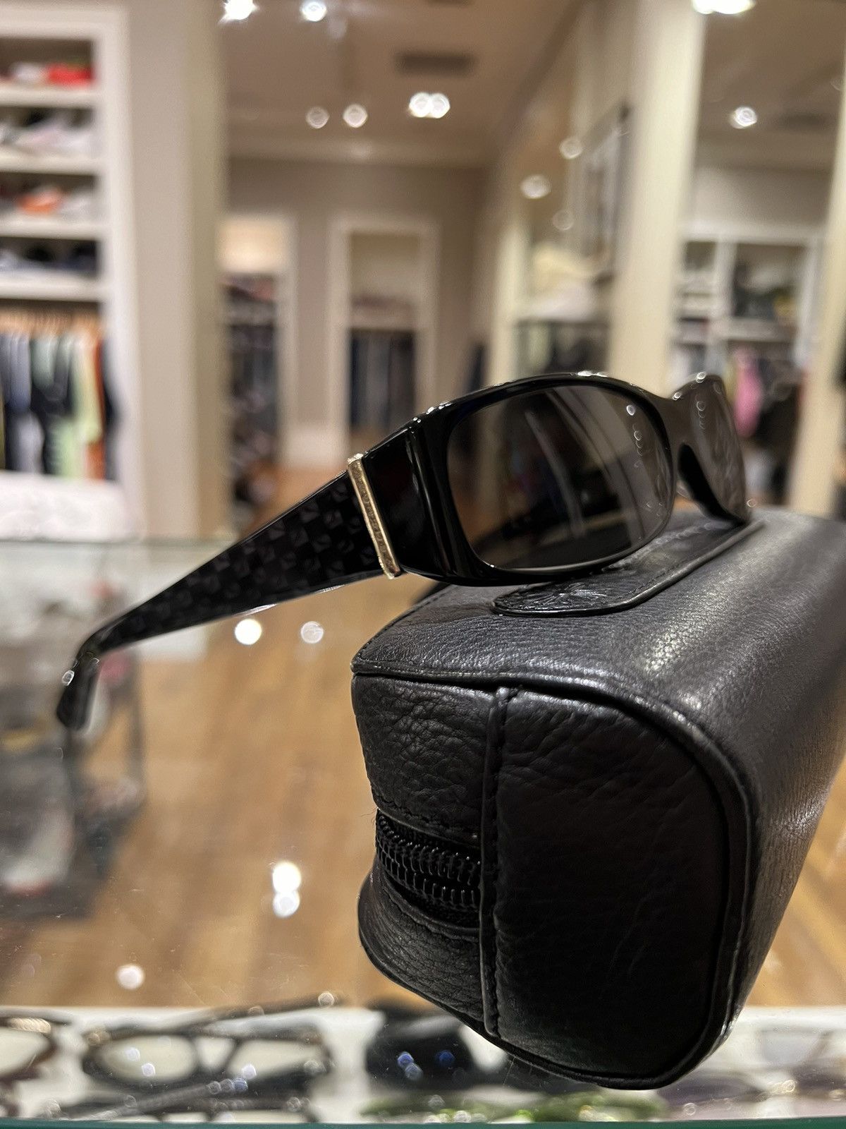 Chrome Hearts Matty Boy 99 eyes ULEIN Sunglasses Black Gold