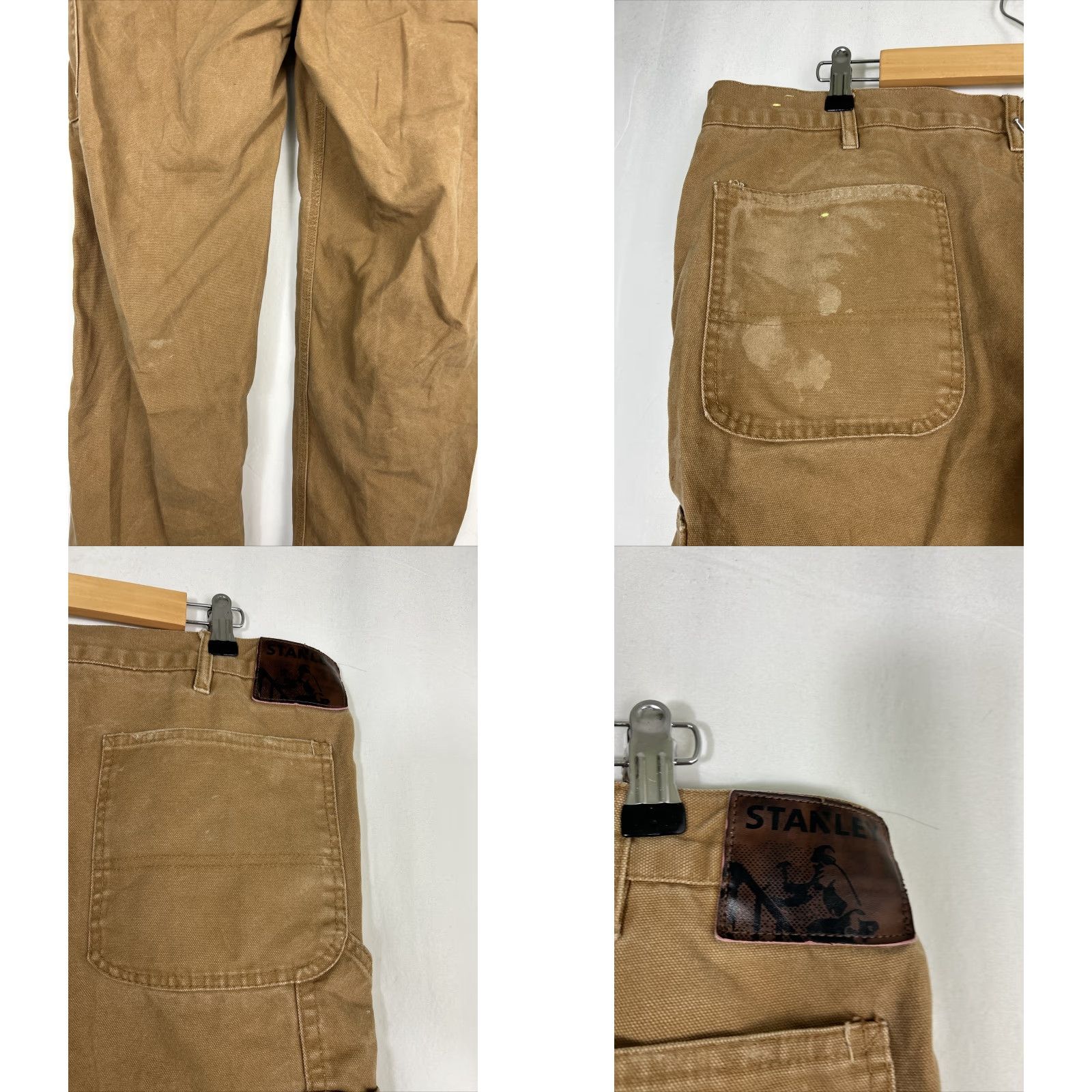 Vintage VINTAGE Stanley Mens 38x30 Duck Brown Carpenter Utility Pants 100% Cotton Stains Brown 38 30 Mens Pants Carpenter Cotton Stains Duck Brown Stanley Size US 38 / EU 54 - 9 Thumbnail