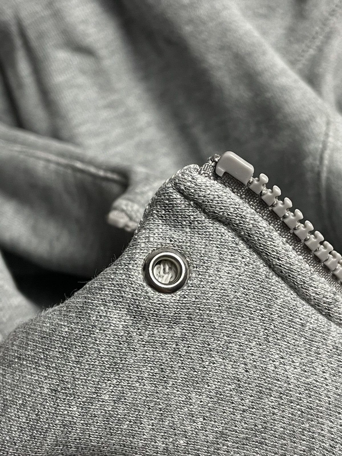 Nike × Vintage Vintage 90’s Nike Full Zip Basic Gray Hoodie Size US M / EU 48-50 / 2 - 10 Thumbnail