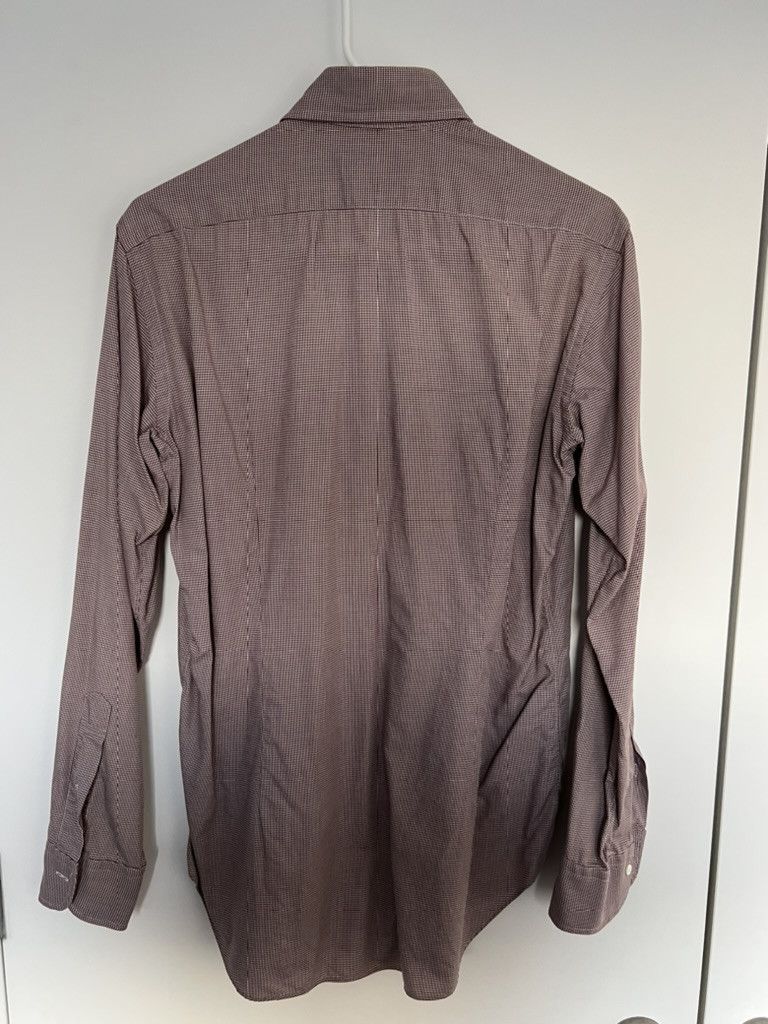 Kamakura Toyko Slim Fit - Brown Mini Houndstooth (15 1/3 - 34 1/3) Size US M / EU 48-50 / 2 - 2 Thumbnail