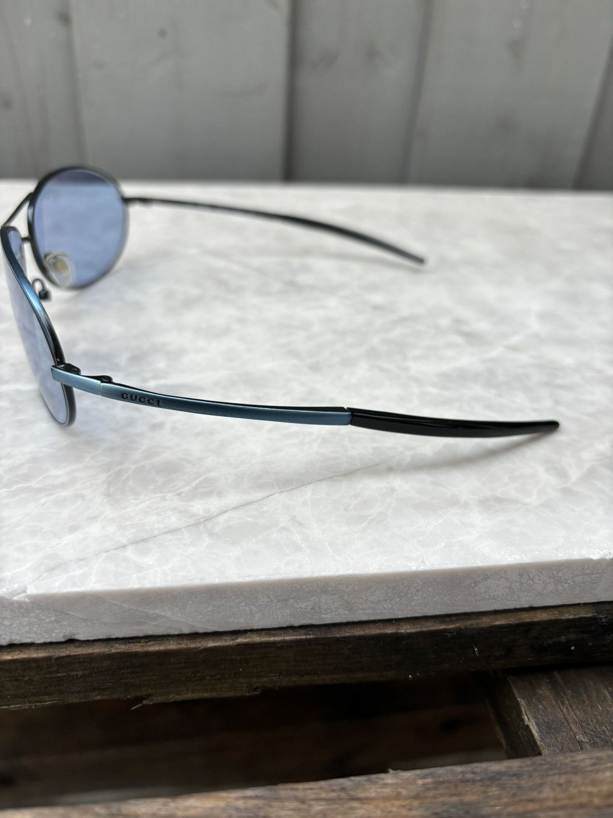 Gucci × Vintage Vintage Gucci Sunglasses GG 1662/S 90s 2000s Y2K Bug Eye Size ONE SIZE - 11 Thumbnail