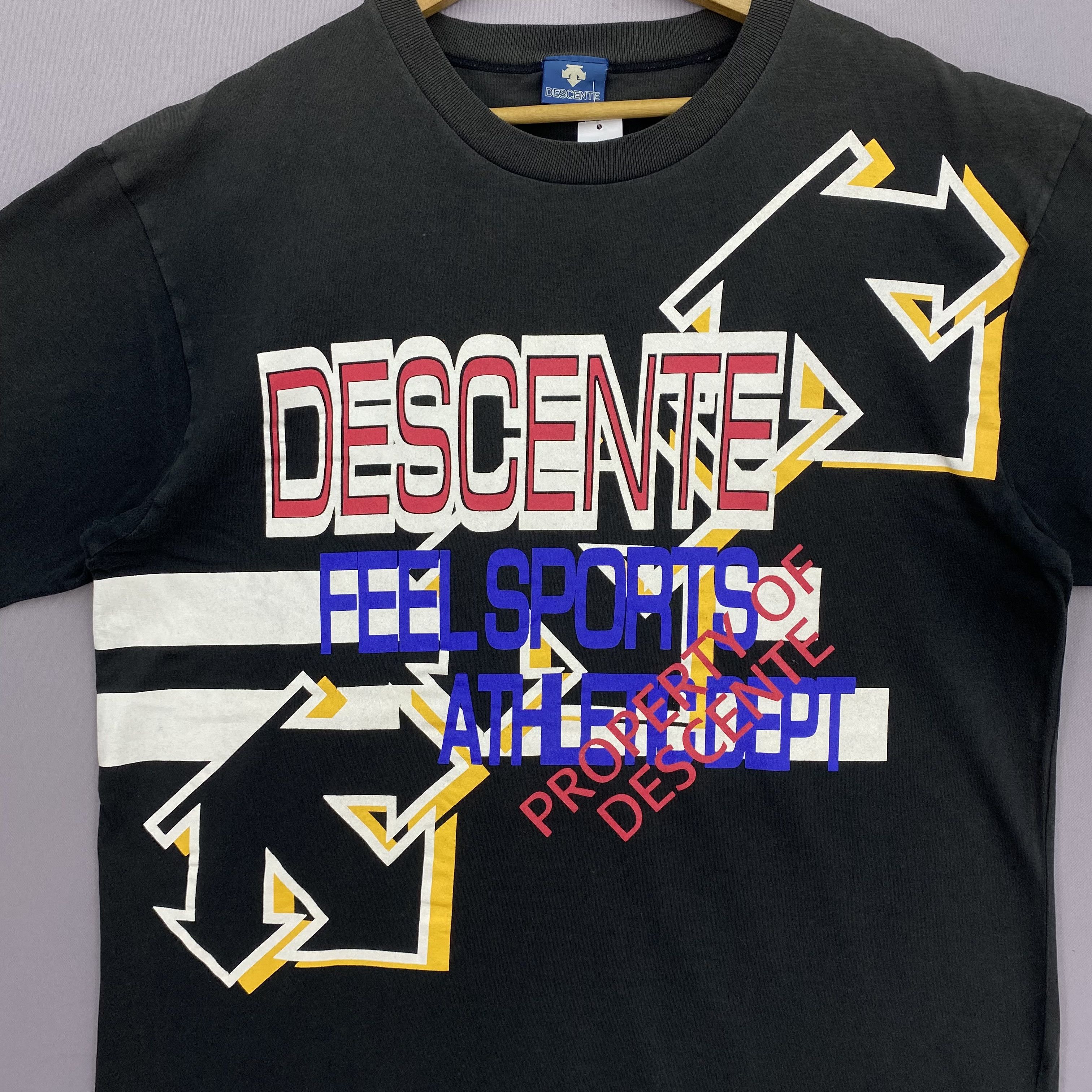 Vintage Vintage 90s Descente T-Shirt Japanese sportswear Tee Size US M / EU 48-50 / 2 - 2 Thumbnail