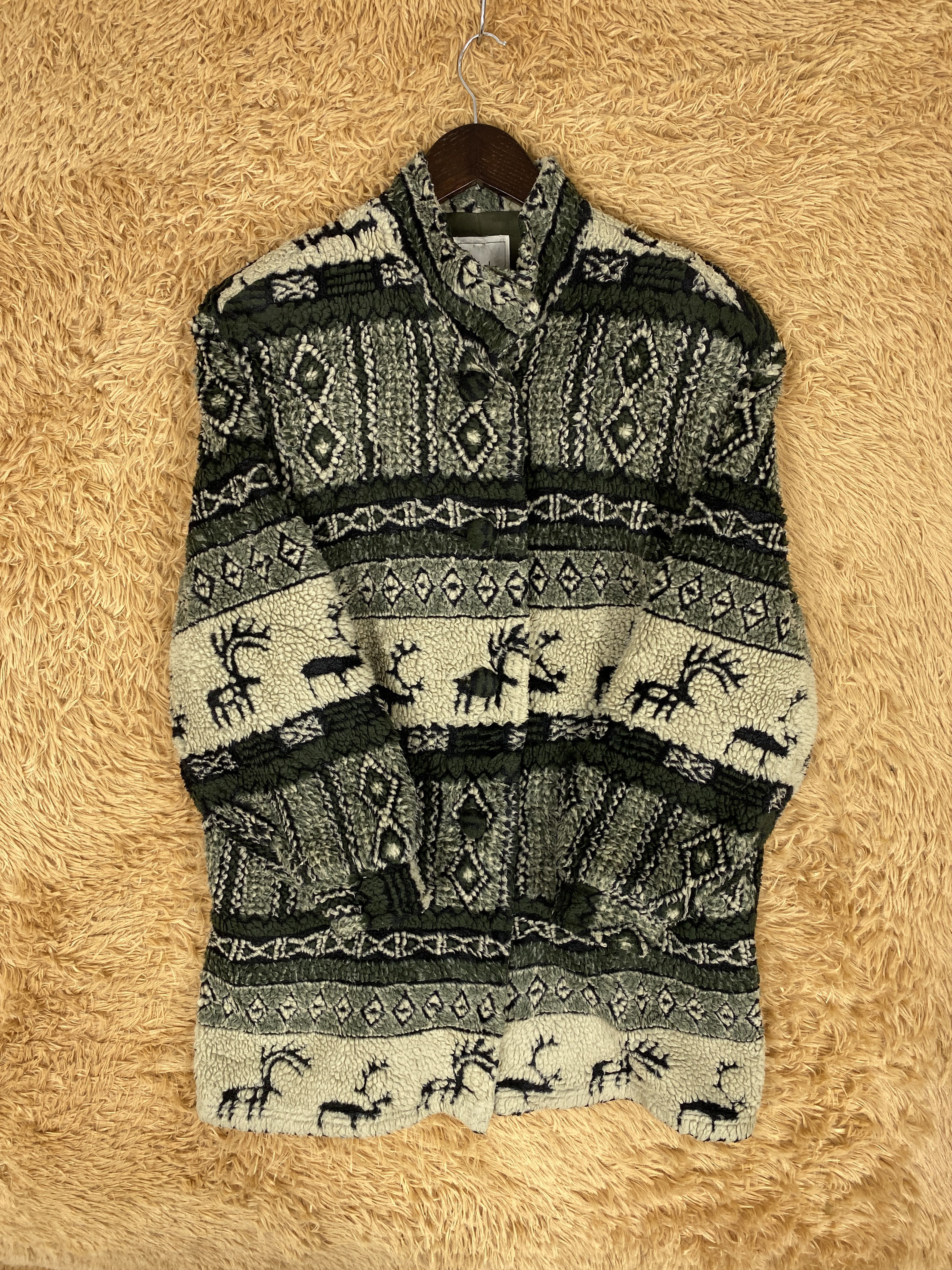 Japanese Brand Vintage Include Native Pattern Wool Long Jacket J2242 Size US S / EU 44-46 / 1 - 4 Thumbnail