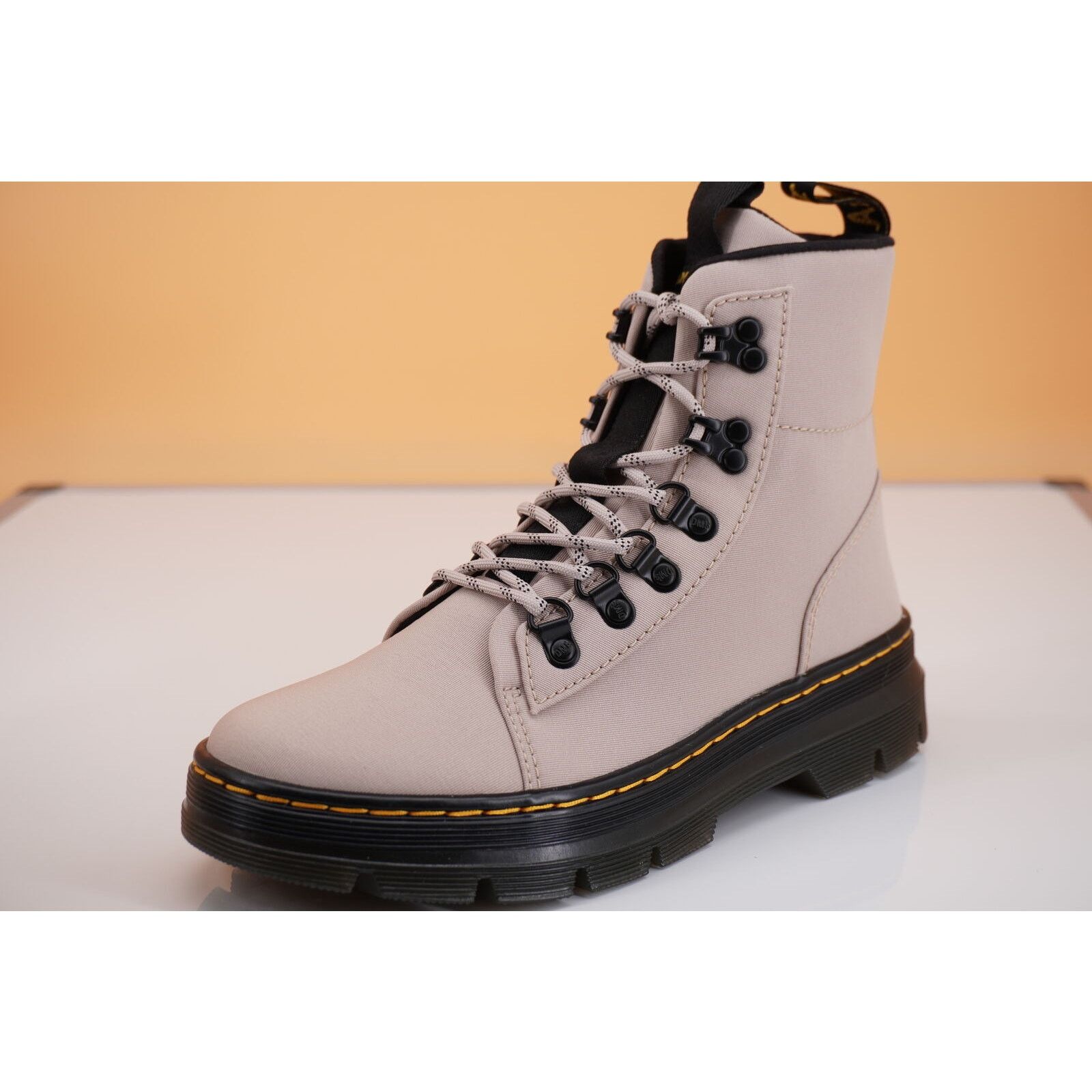 Doc Martens Combs Taupe Twill Combat ankle boots size