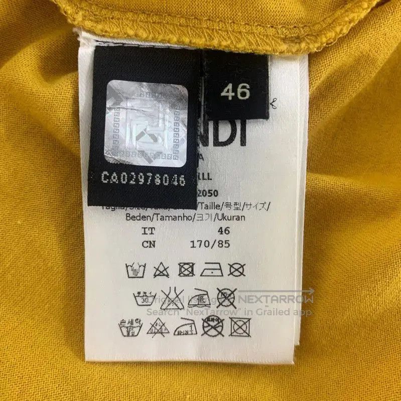 Fendi Fendi Yellow Graphic Women's T-Shirt . Size S / US 4 / IT 40 - 6 Thumbnail