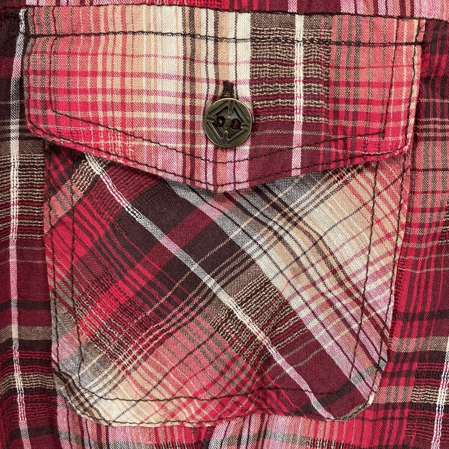Vintage VINTAGE Woman Within Women's Long Sleeve Plaid Shirt 2X Red Casual Western Farmcore Size XXL / US 16-18 / IT 52-54 - 5 Thumbnail