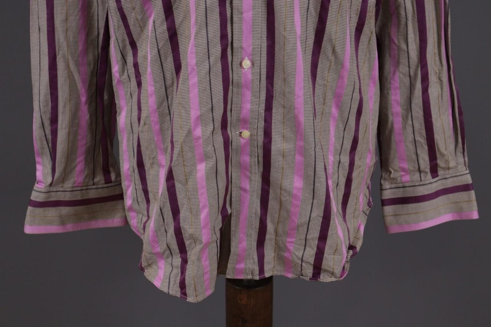 Etro Etro Milano Multicolor Striped Button Down Shirt Size 41 Size US M / EU 48-50 / 2 - 2 Thumbnail